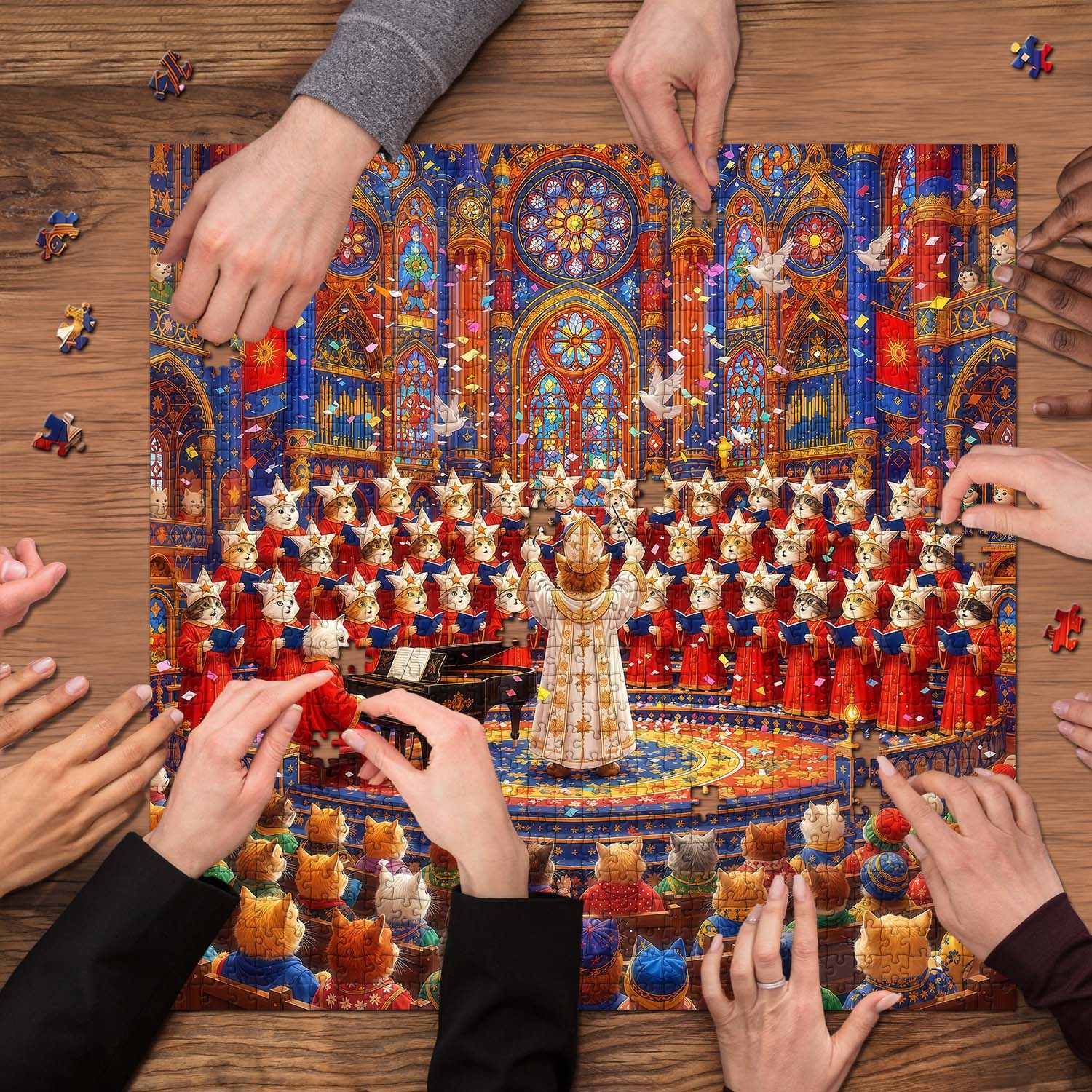 Purr-fect Harmony Jigsaw Puzzle 1000 Piece