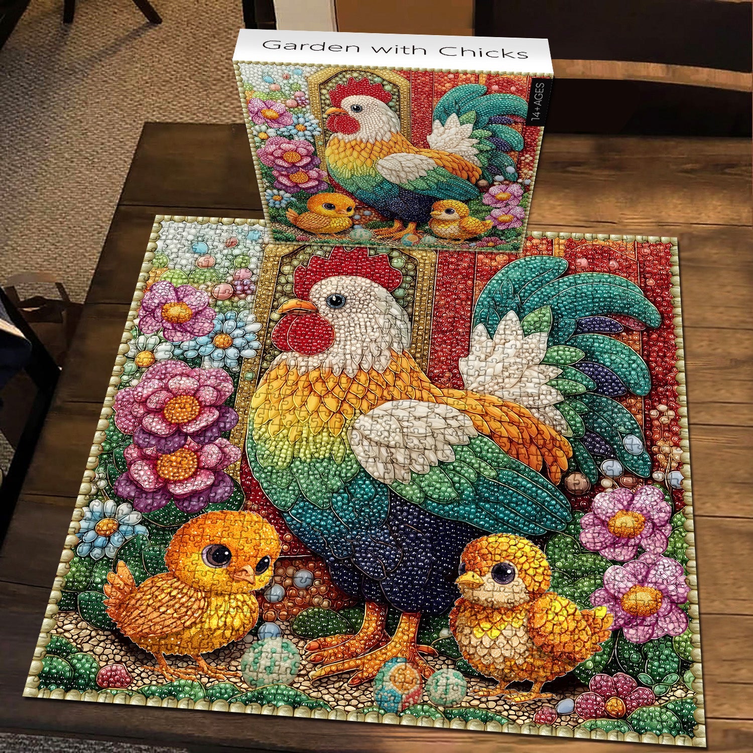 Garden with Chicks Jigsaw Puzzle 1000 Pieces