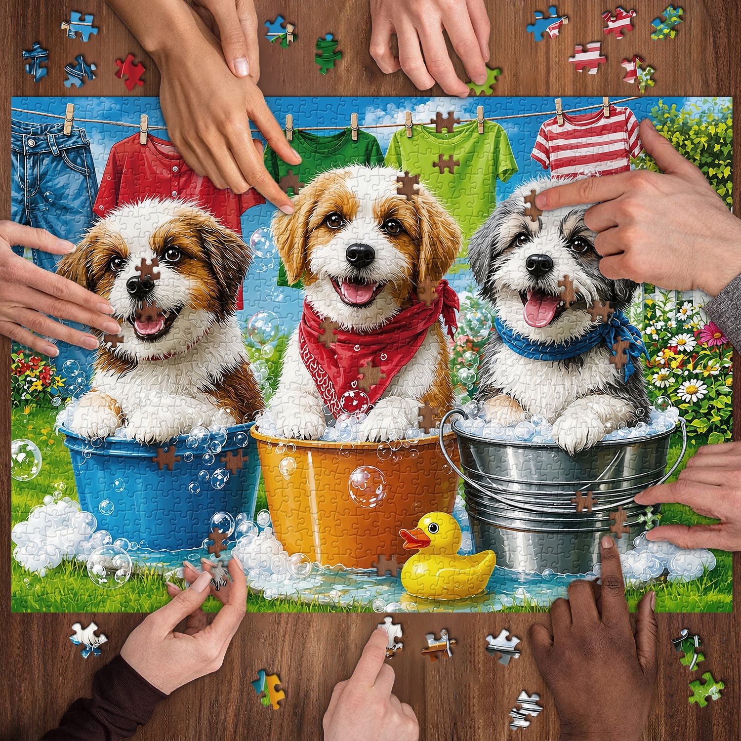 Bubble Puppies Jigsaw Puzzle 1000 Piece