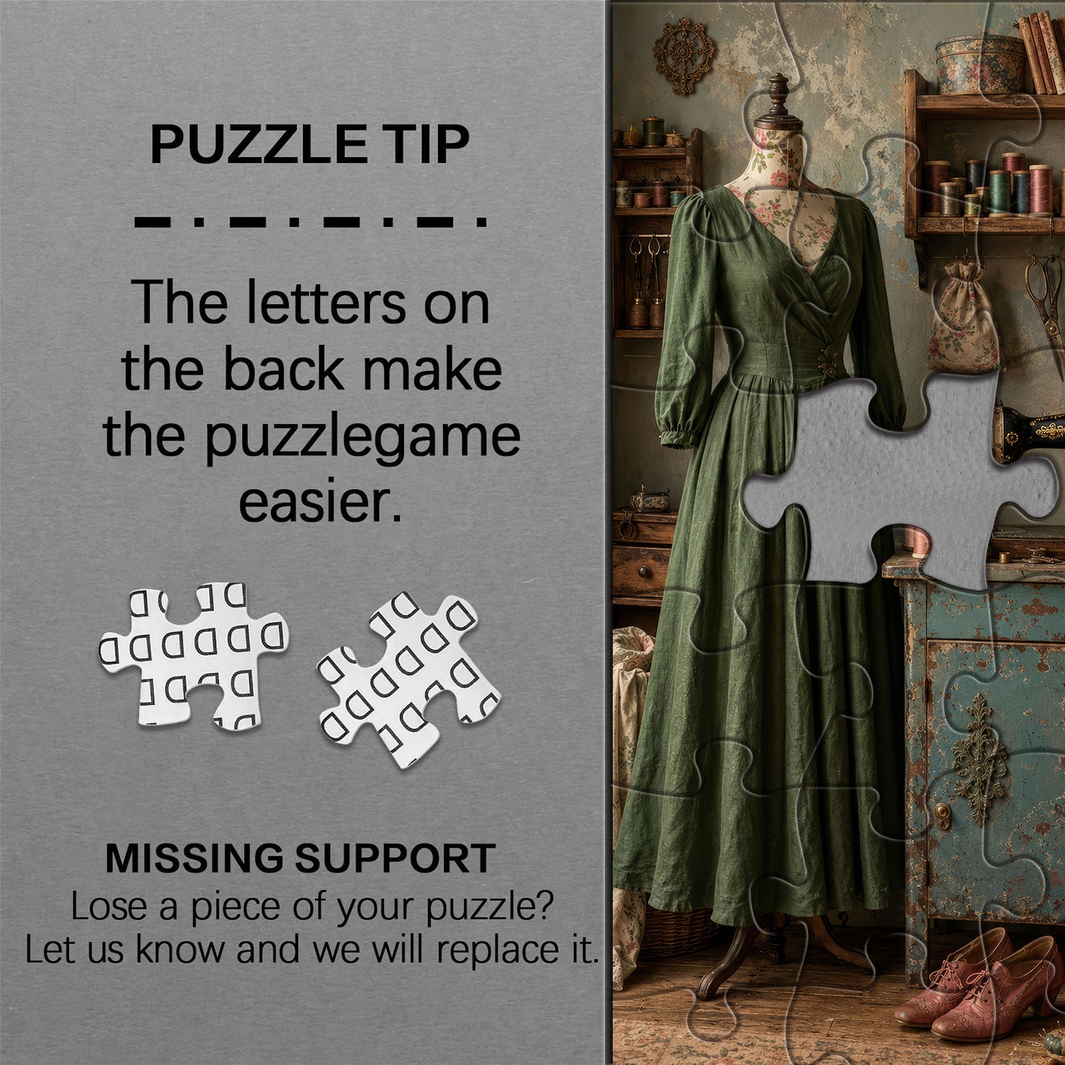 Vintage Sewing Nook Jigsaw Puzzle 1000 Piece