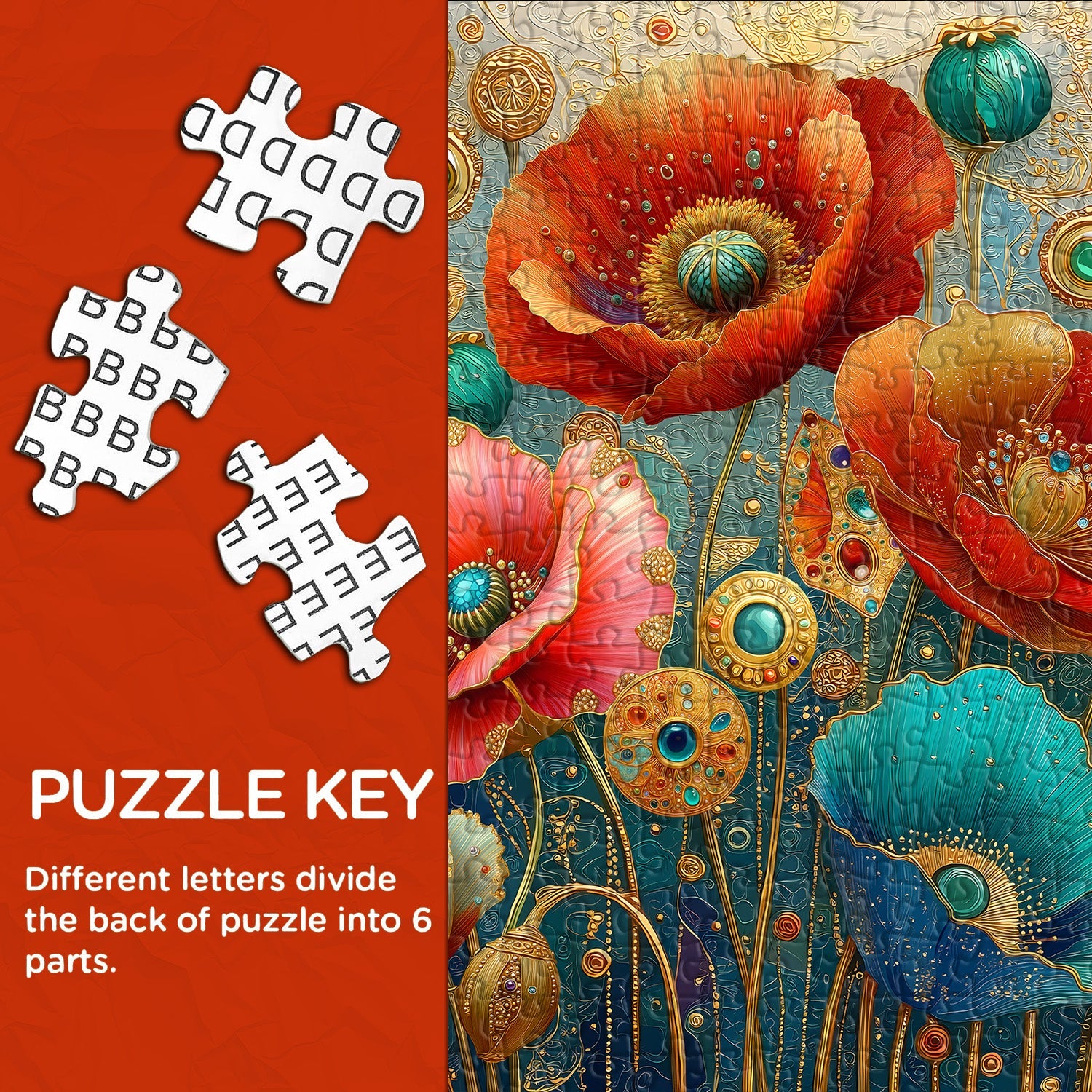 Gilded Blooms Jigsaw Puzzle 1000 Pieces