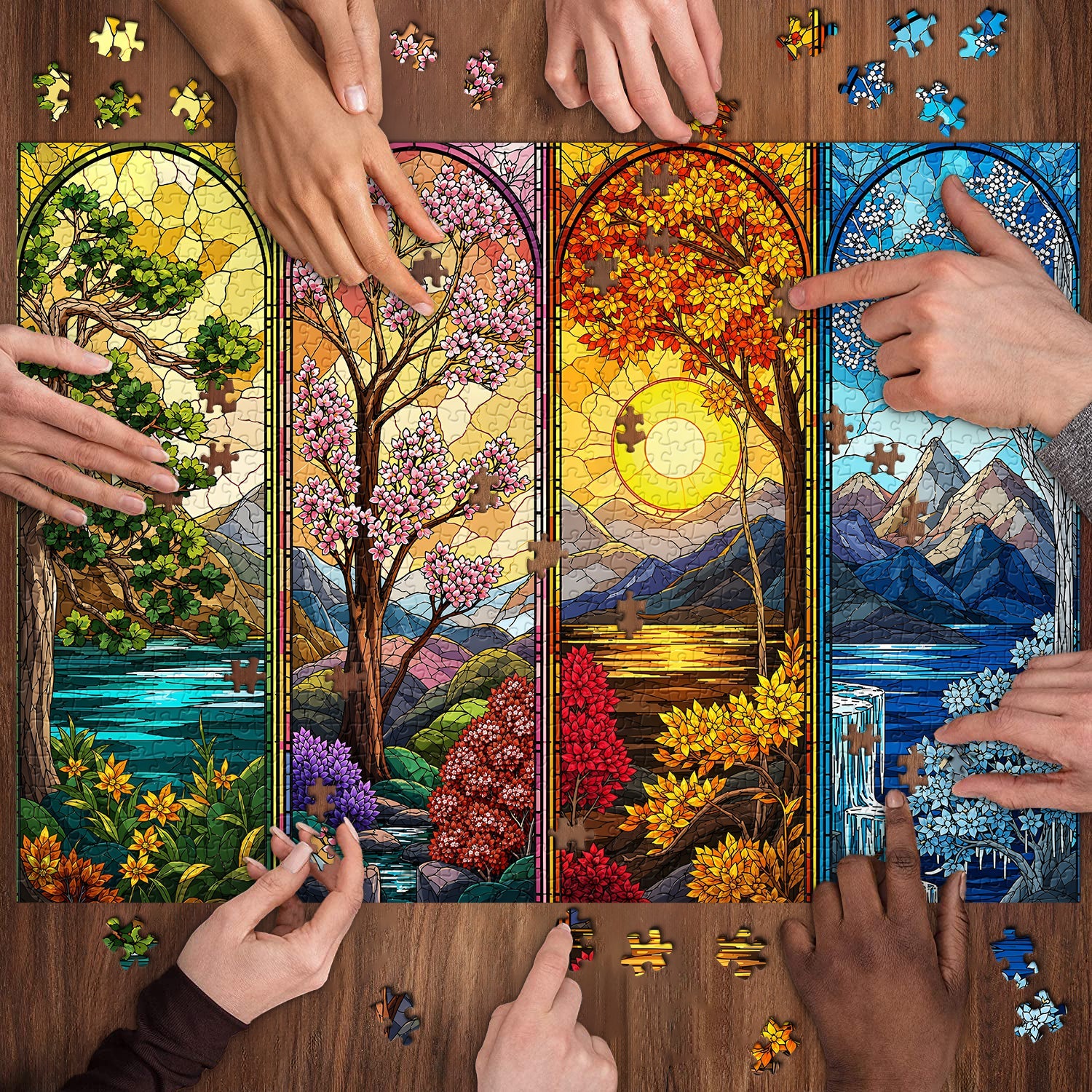 Seasonal Panels Jigsaw Puzzle 1000 Piece