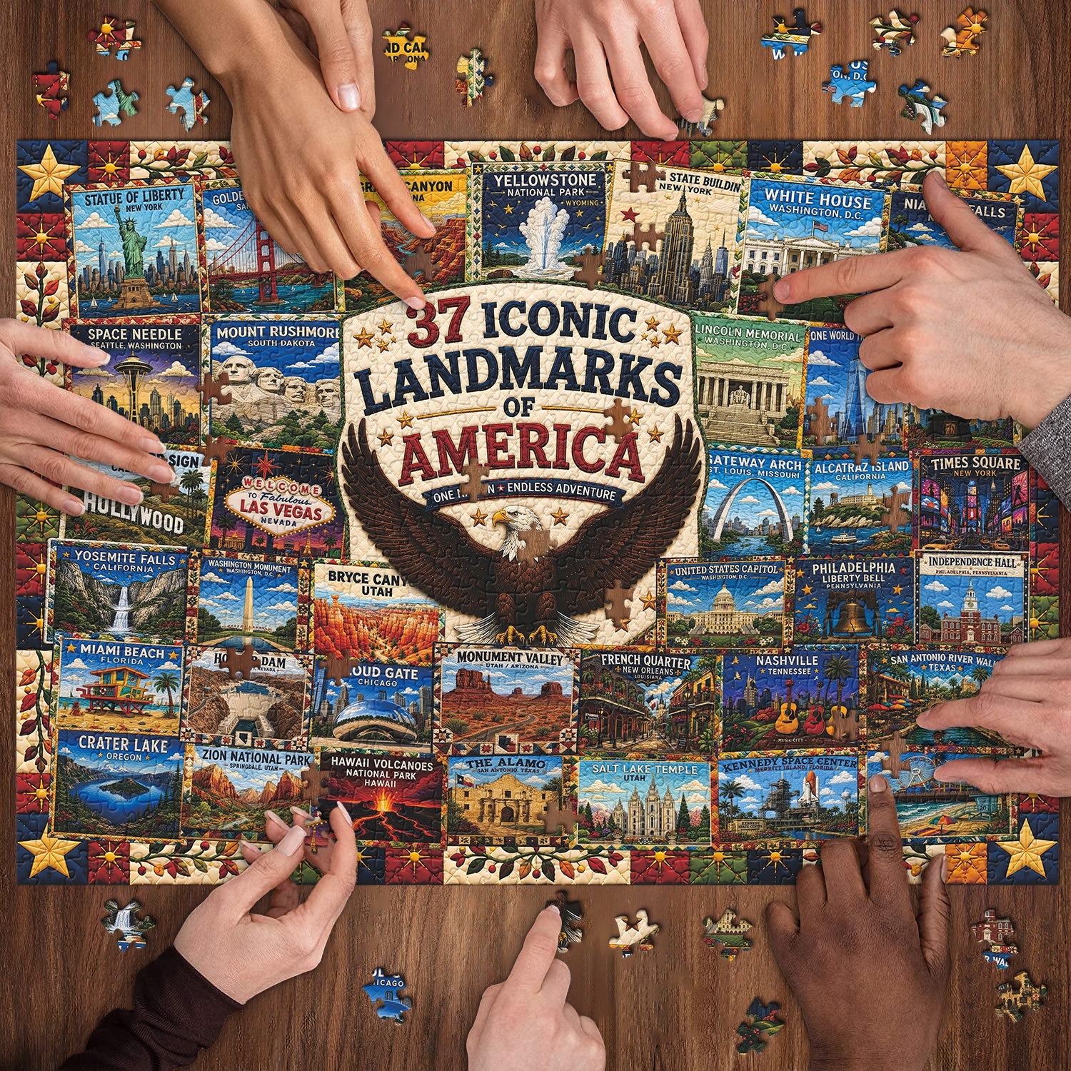 Iconic Sights Jigsaw Puzzle 1000 Piece