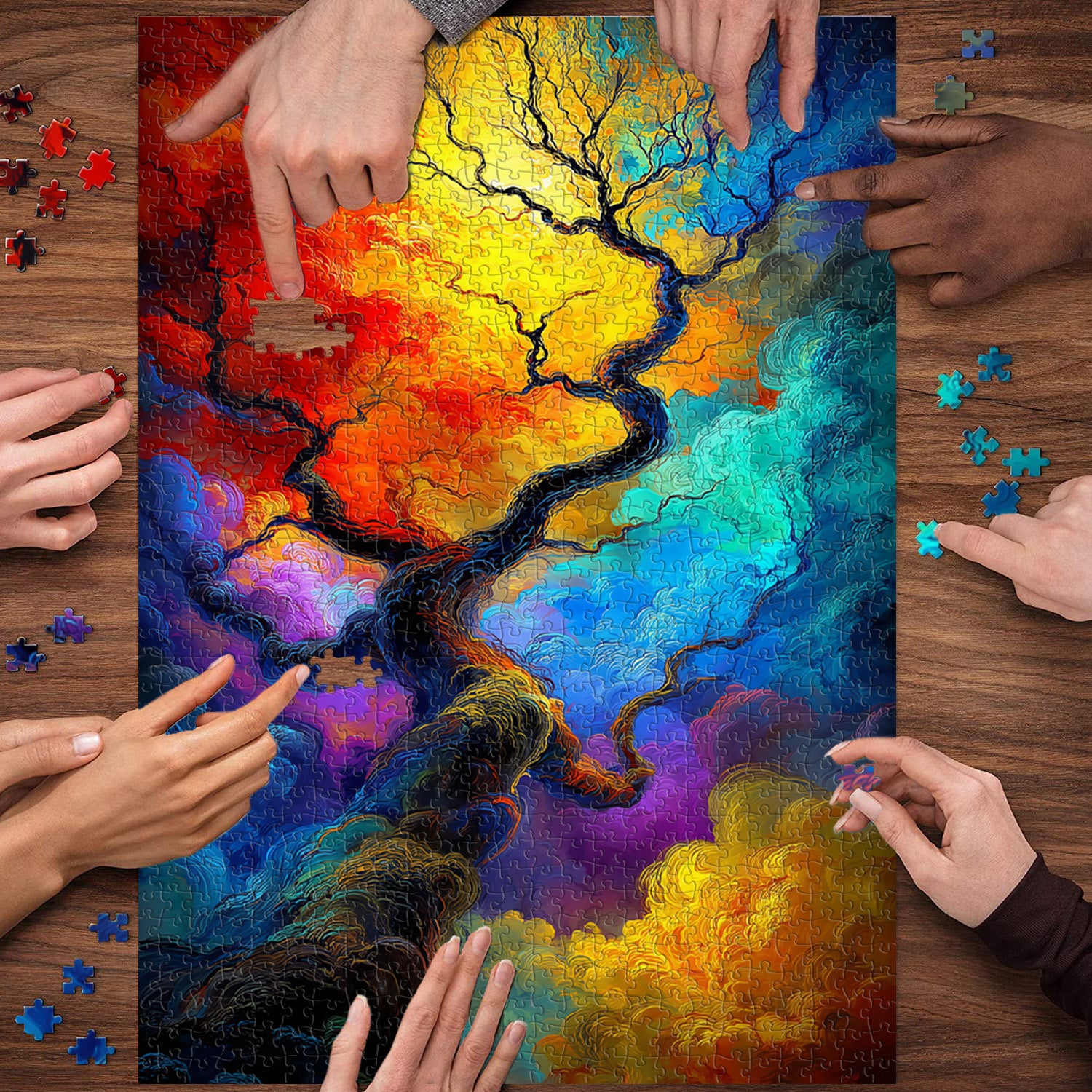 Puzzle de 1000 pièces Arbre coloré