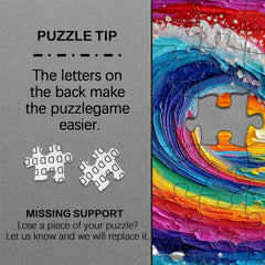 Colorful Waves Jigsaw Puzzle 1000 Pieces