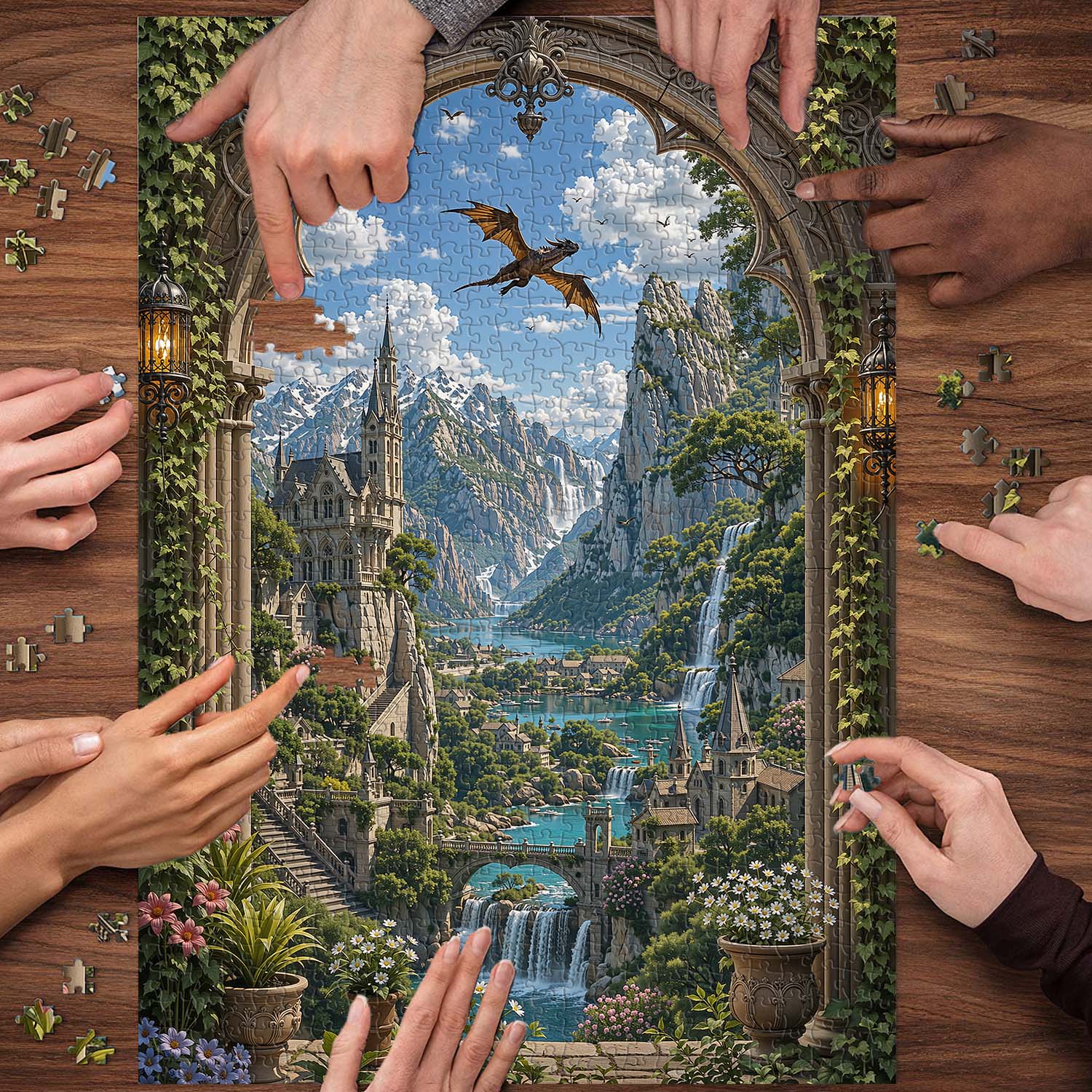 Dragon's Vale Jigsaw Puzzle 1000 Pieces