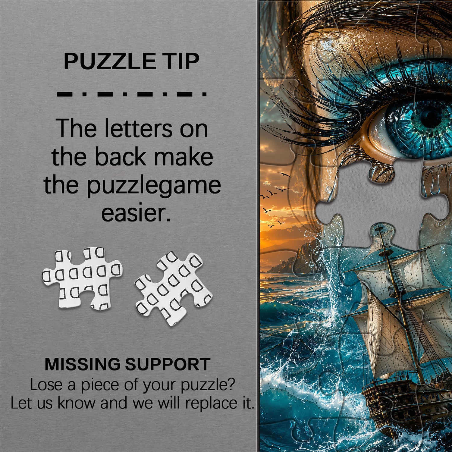 Sailing the Sea of Tears Jigsaw Puzzle 1000 Pieces