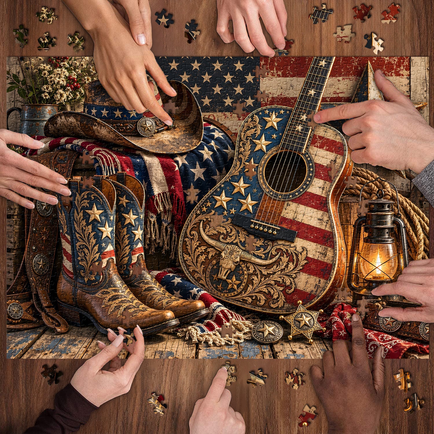 Western Freedom Melody Jigsaw Puzzle 1000 Pieces
