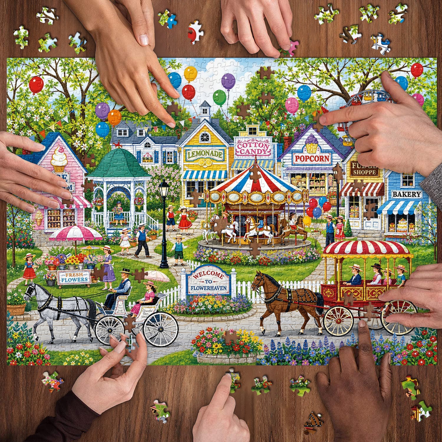 Vibrant Fair Jigsaw Puzzle 1000 Piece
