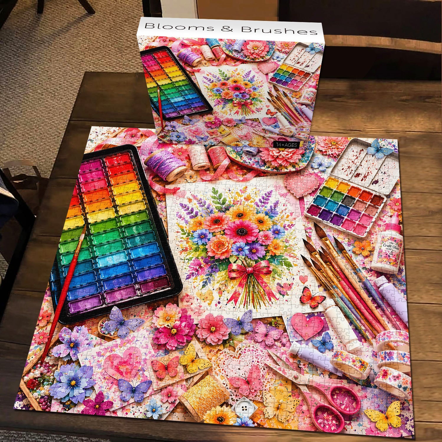 Blooms & Brushes Jigsaw Puzzle 1000 Piece