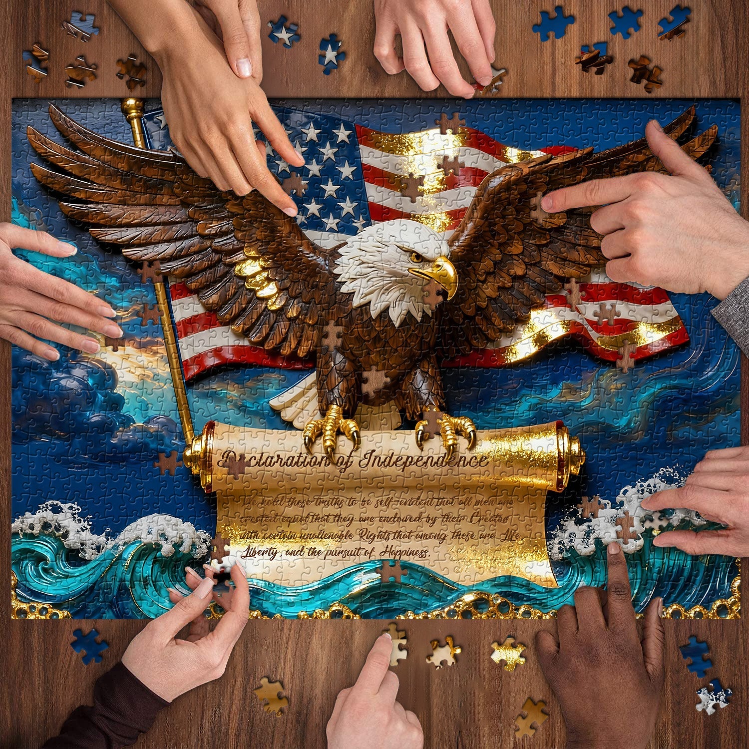 Eagle of Liberty Jigsaw Puzzle 1000 Pieces