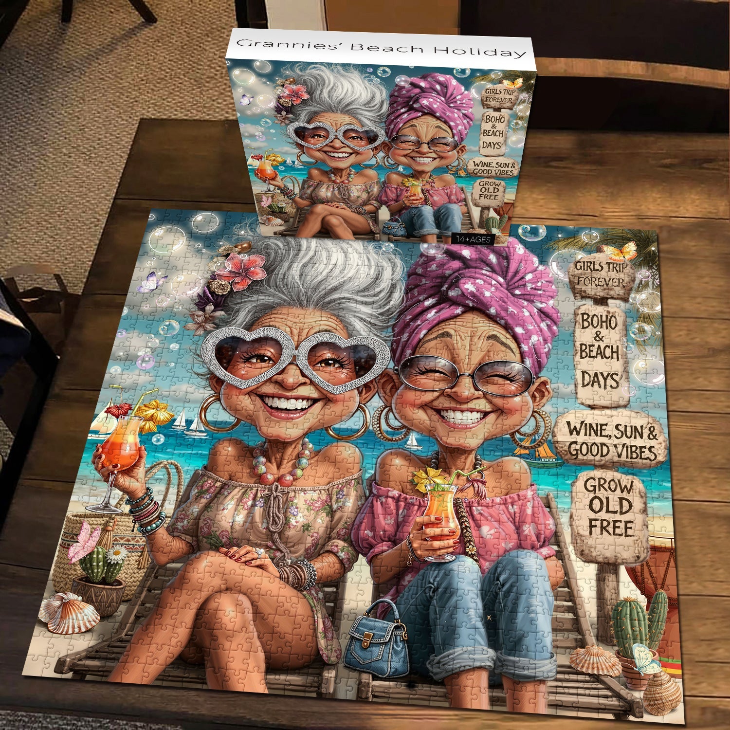 Grannies’ Beach Holiday Jigsaw Puzzle 1000 Piece