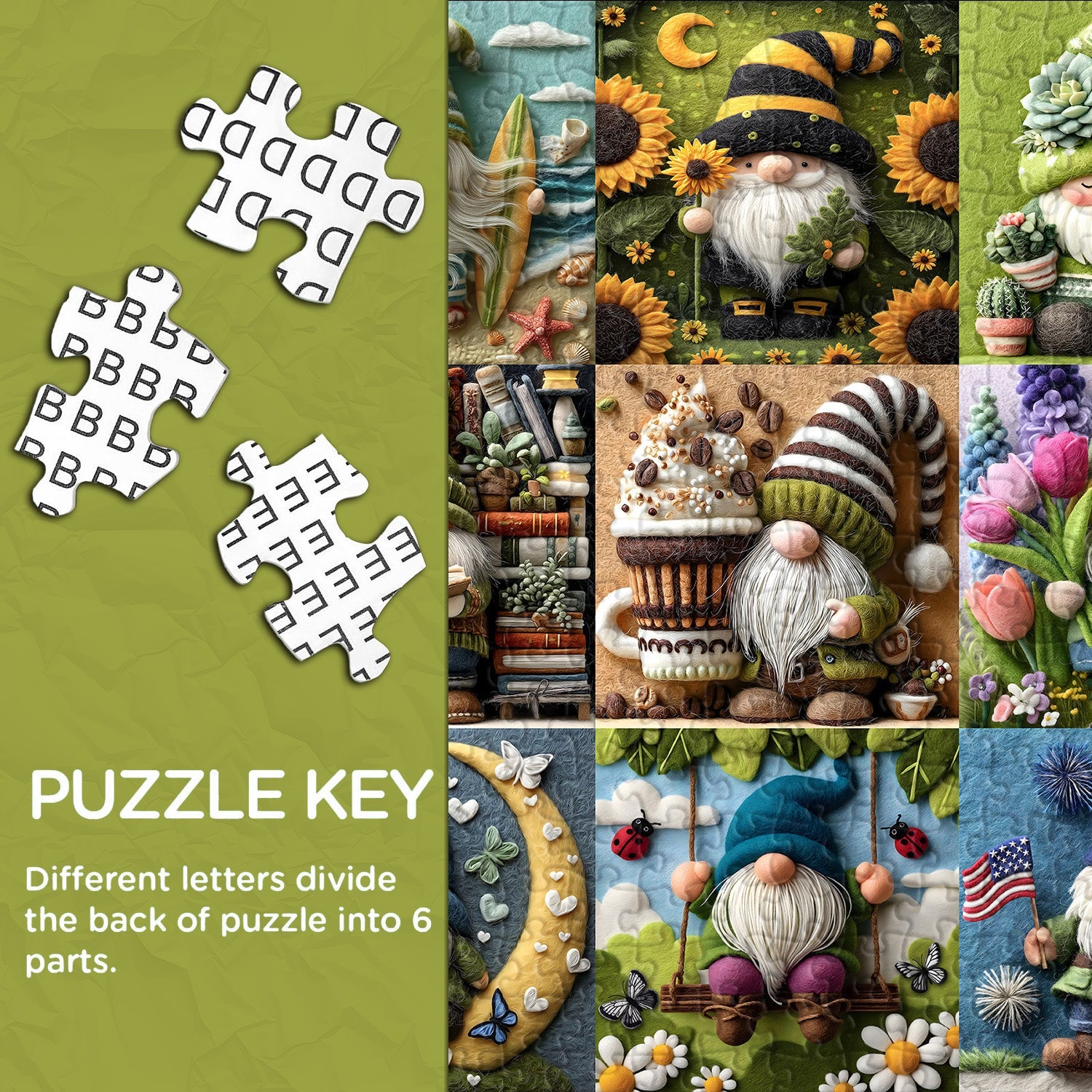 Joyful Gnome Jigsaw Puzzle 1000 Pieces