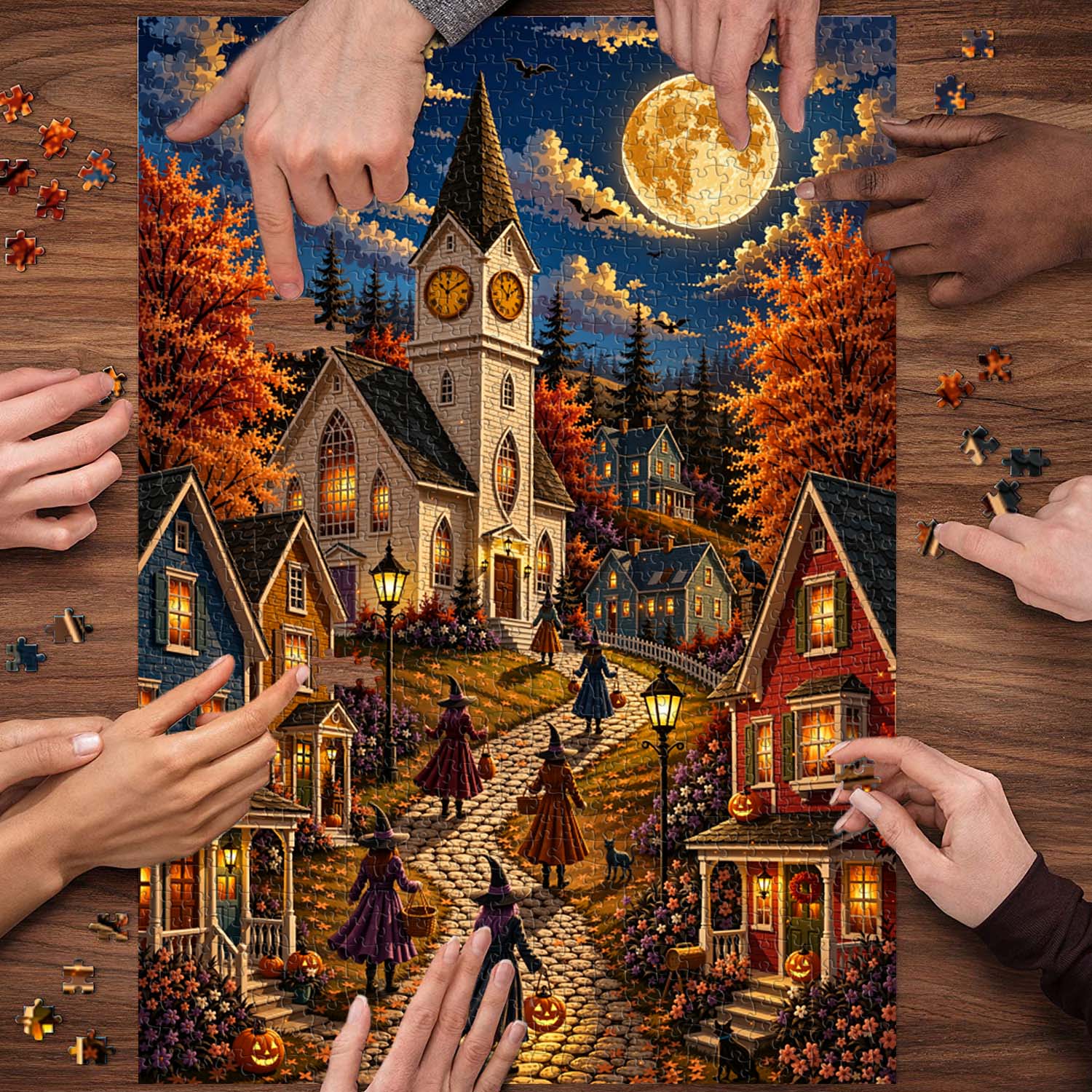 Moon Witch Village Jigsaw Puzzle 1000 Piece
