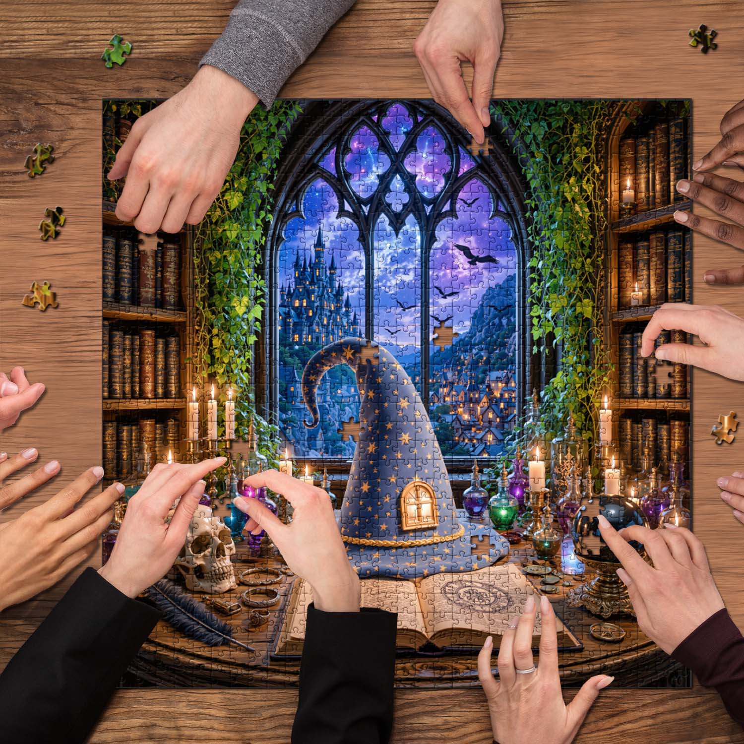 Stardust Wizard Hat Jigsaw Puzzle 1000 Piece