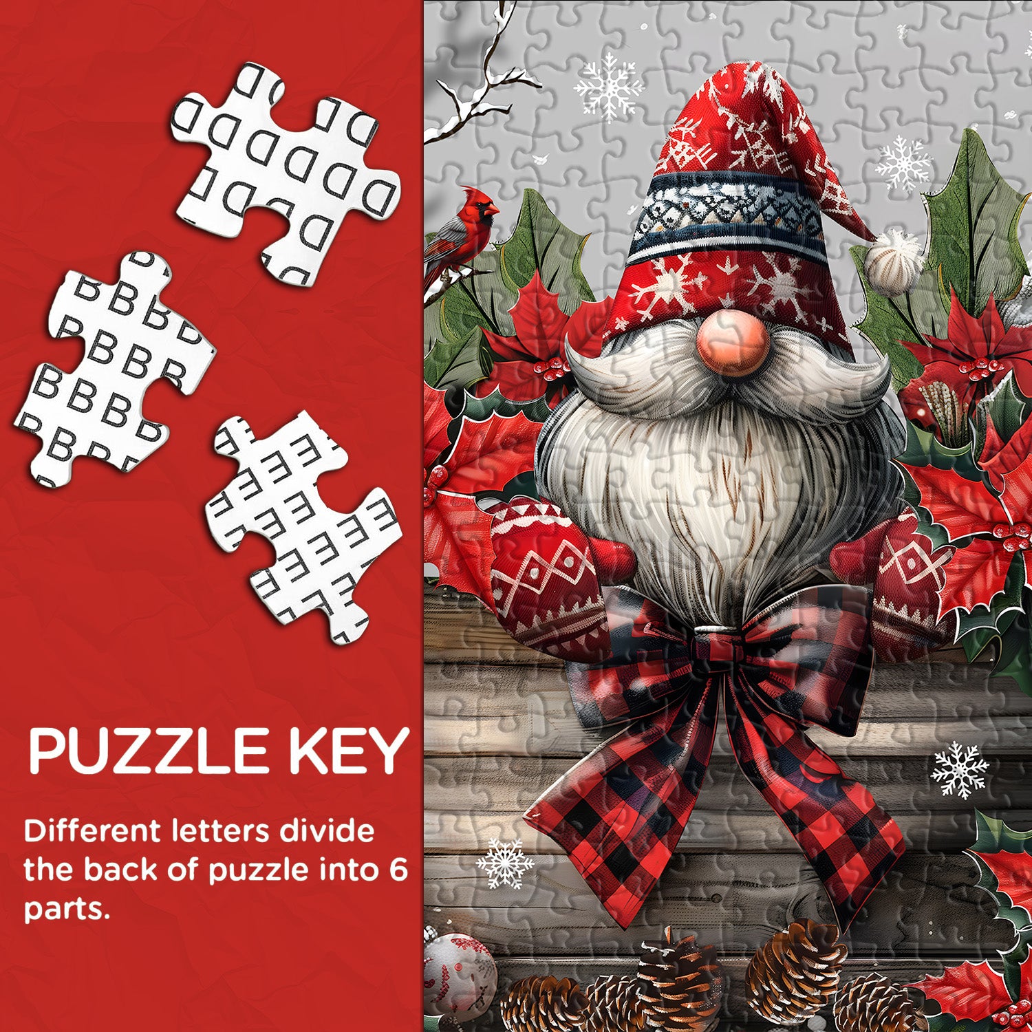 Christmas Gnome Jigsaw Puzzles 1000 Pieces