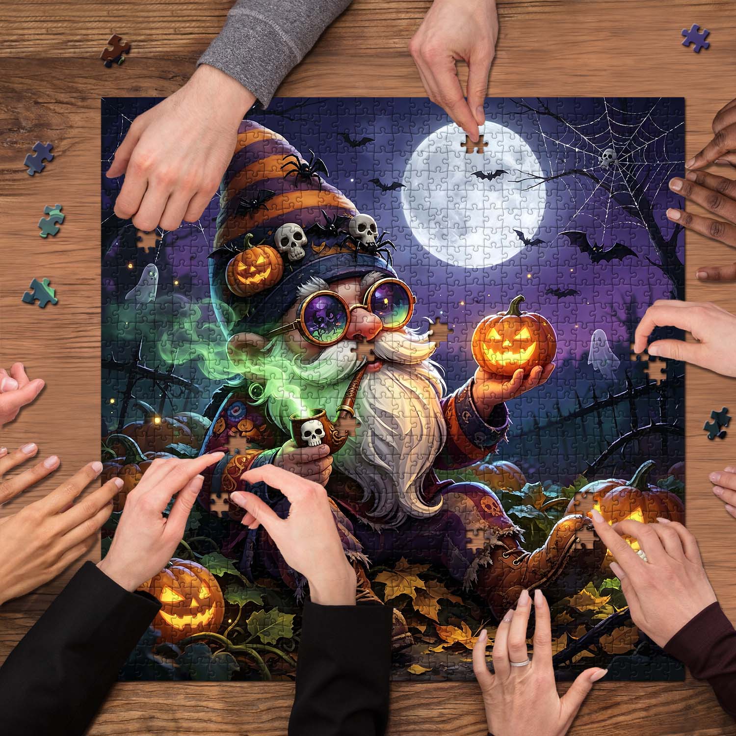 Gnome's Spooky Eve Jigsaw Puzzle 1000 Piece