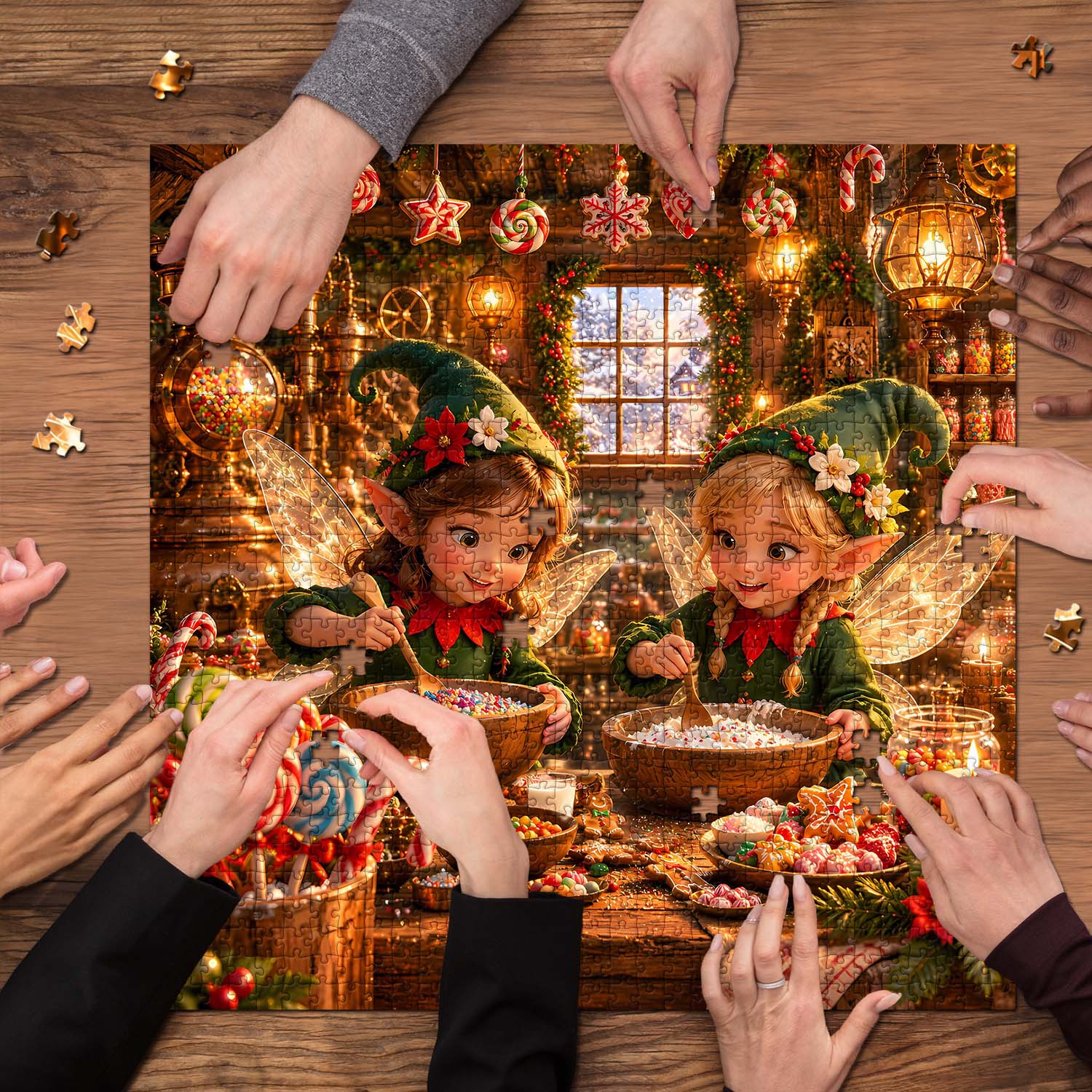 Elf Kitchen Jigsaw Puzzle 1000 Piece