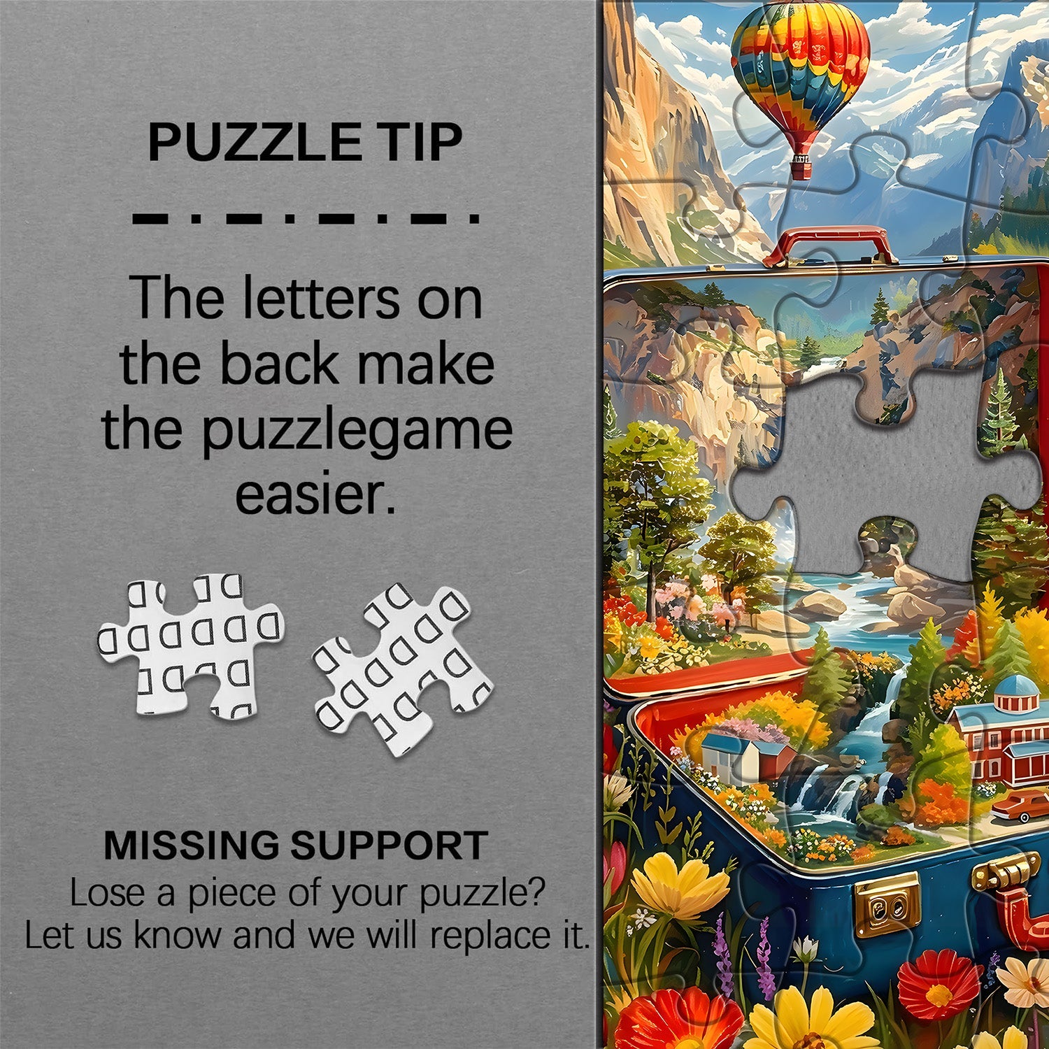 Roaming Suitcase  Jigsaw Puzzle 1000 Piece