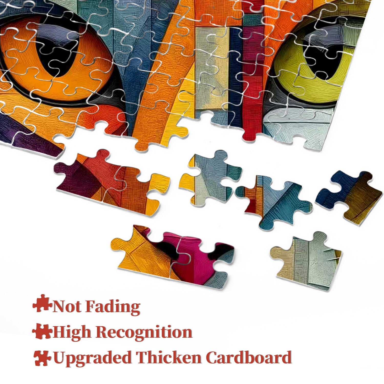 Geometric Kitty Jigsaw Puzzle 1000 Pieces