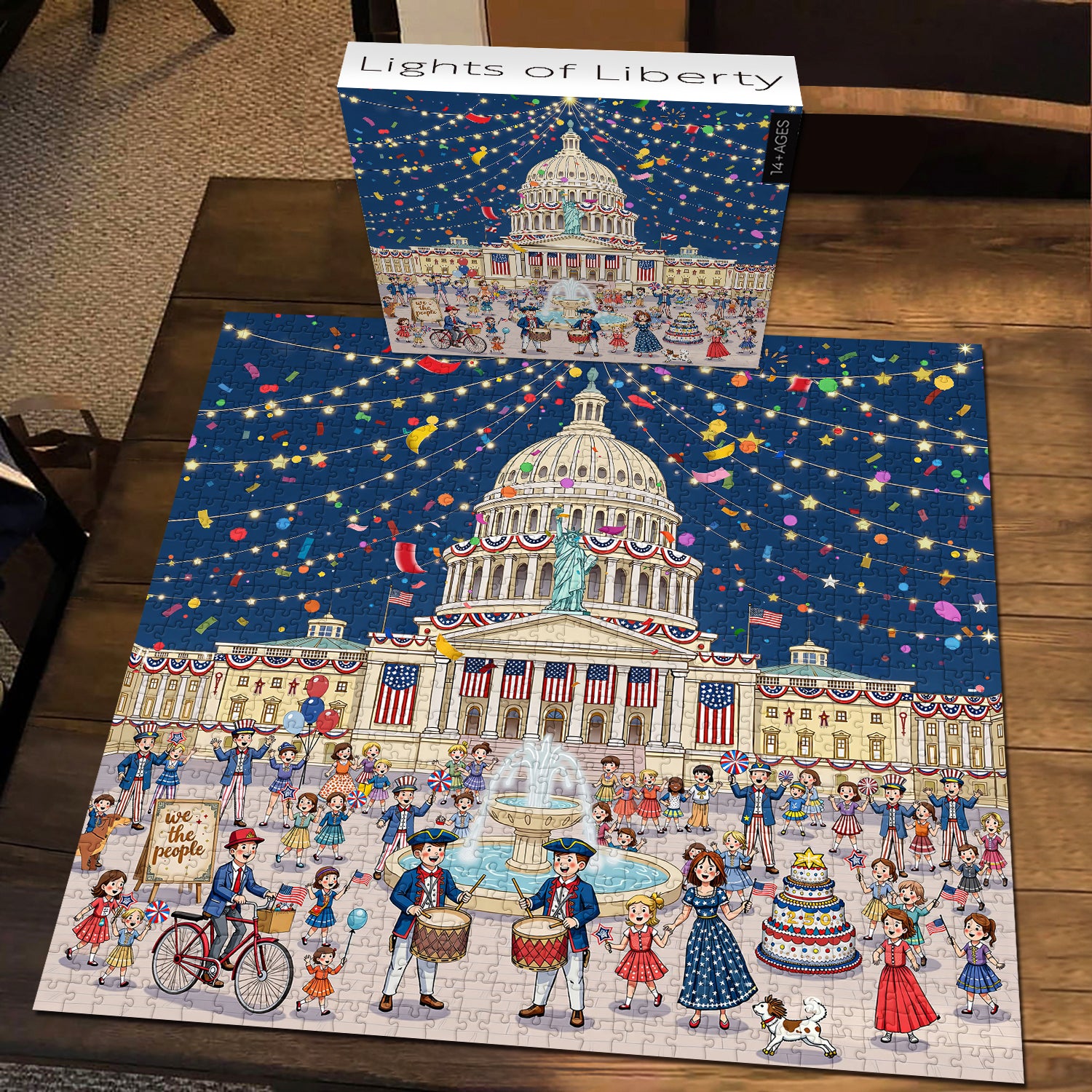 Puzzle de 1000 pièces Feux d'artifice et liberté