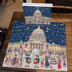 Puzzle de 1000 pièces Feux d'artifice et liberté