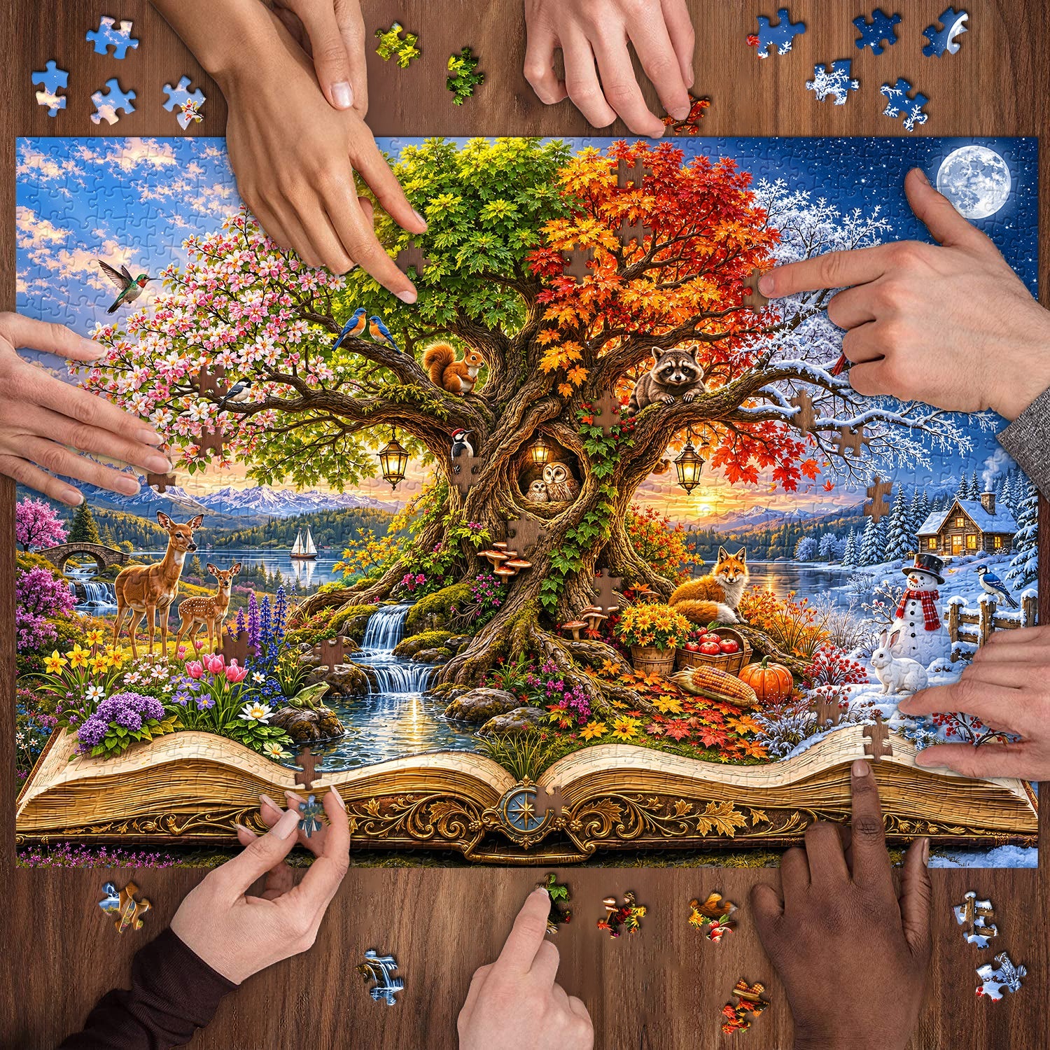 Book of the Season Tree Jigsaw Puzzle 1000 Piece