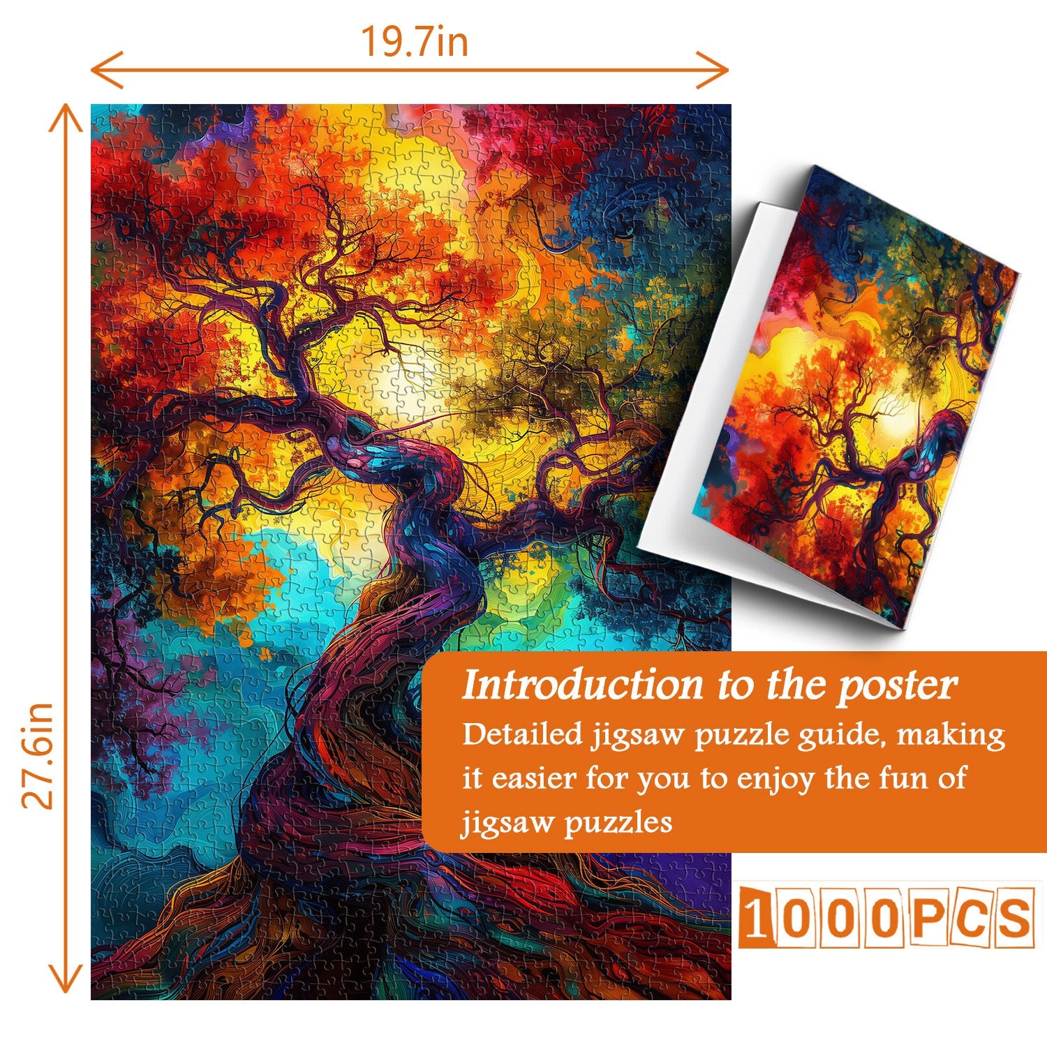 Colorful Tree Jigsaw Puzzle 1000 Piece