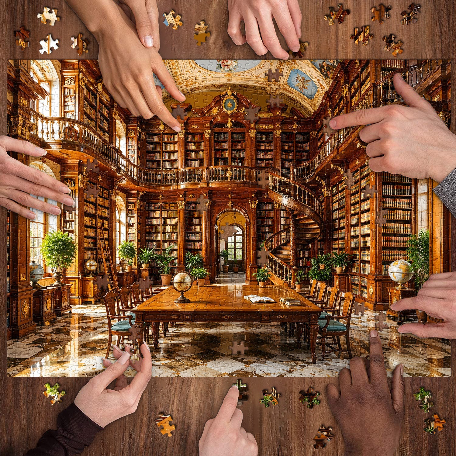 Retro Reading Room Jigsaw Puzzle 1000 Piece