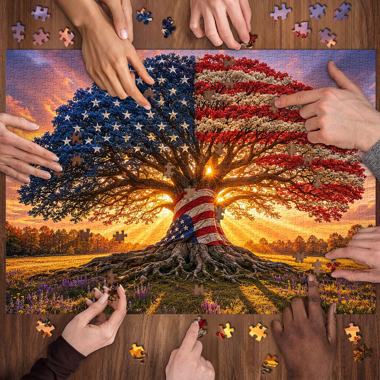 Liberty Root Oak Jigsaw Puzzle 1000 Piece