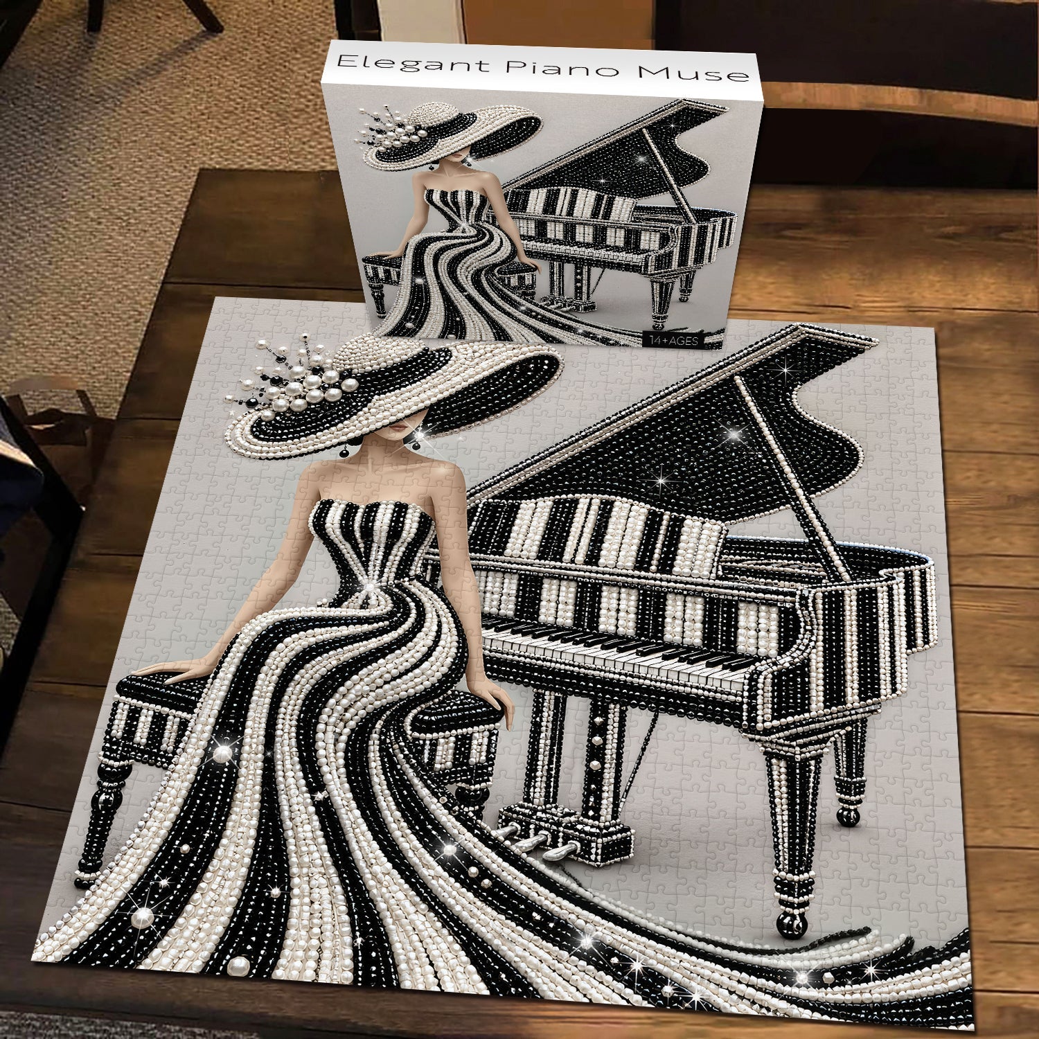 Elegant Piano Muse Jigsaw Puzzle 1000 Piece