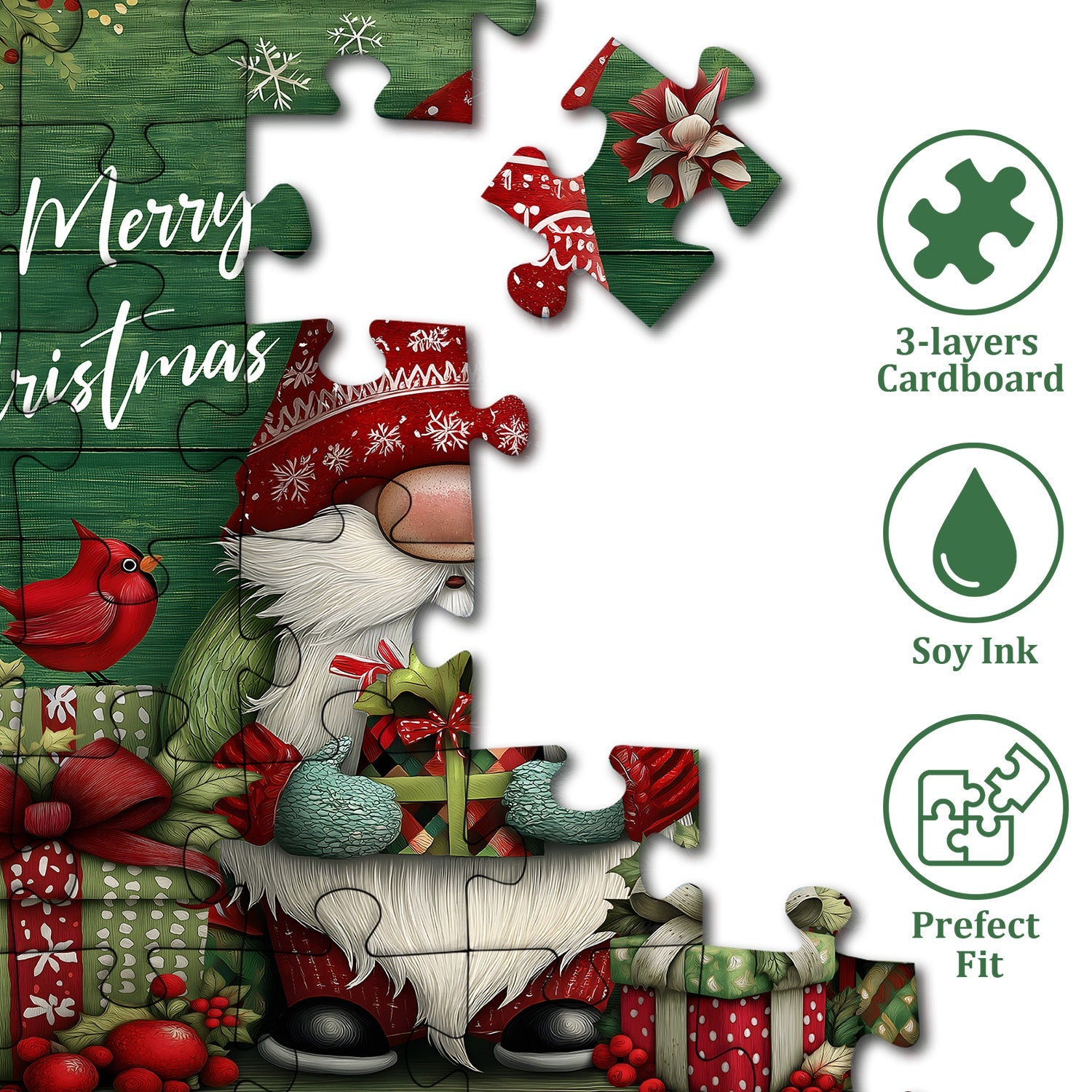Christmas Gnome Jigsaw Puzzles 1000 Pieces