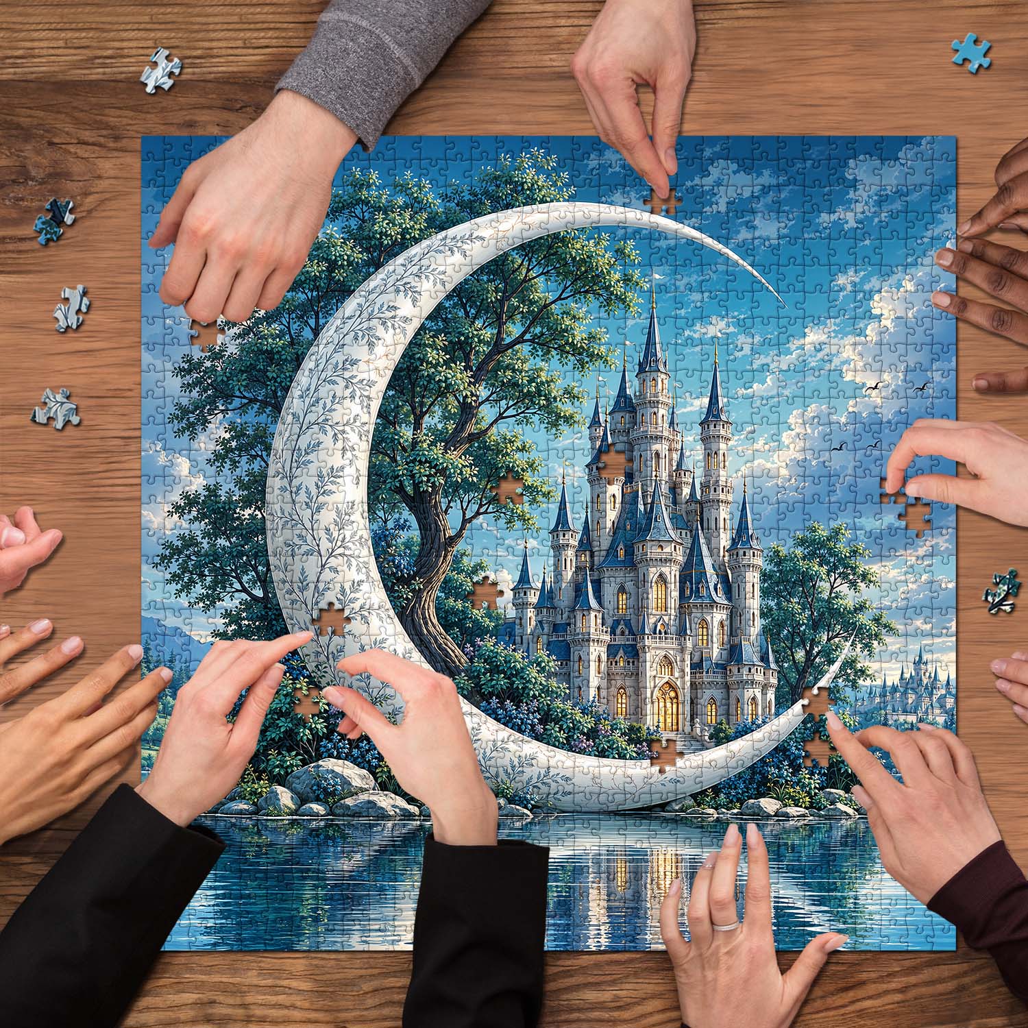 Crescent Castle Jigsaw Puzzle 1000 Piece