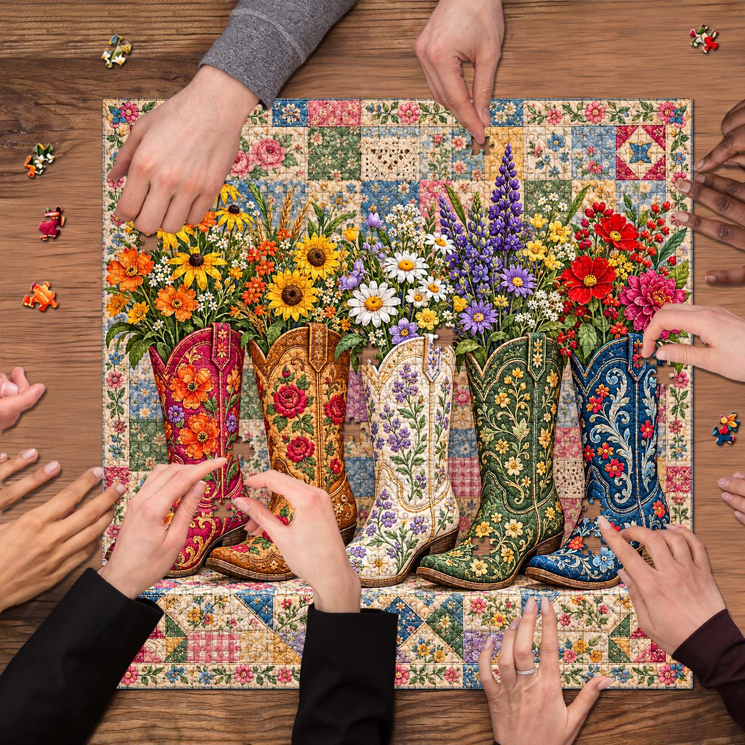 Western Garden Jigsaw Puzzle 1000 Piece