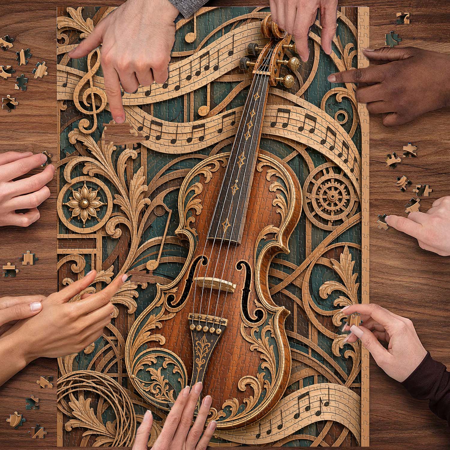 Carved Melody Jigsaw  Puzzle 1000 Piece