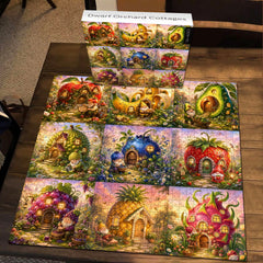 Dwarf Orchard Cottages Jigsaw Puzzle 1000 Pieces
