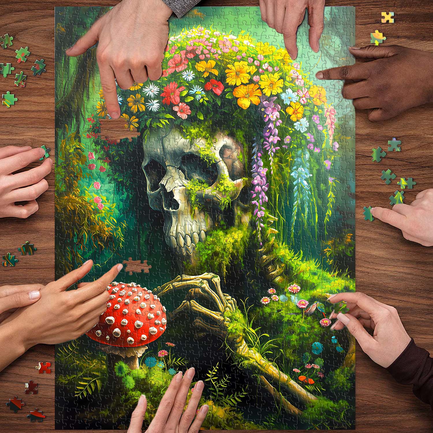 Blossoms from the Bones Jigsaw Puzzle 1000 Piece