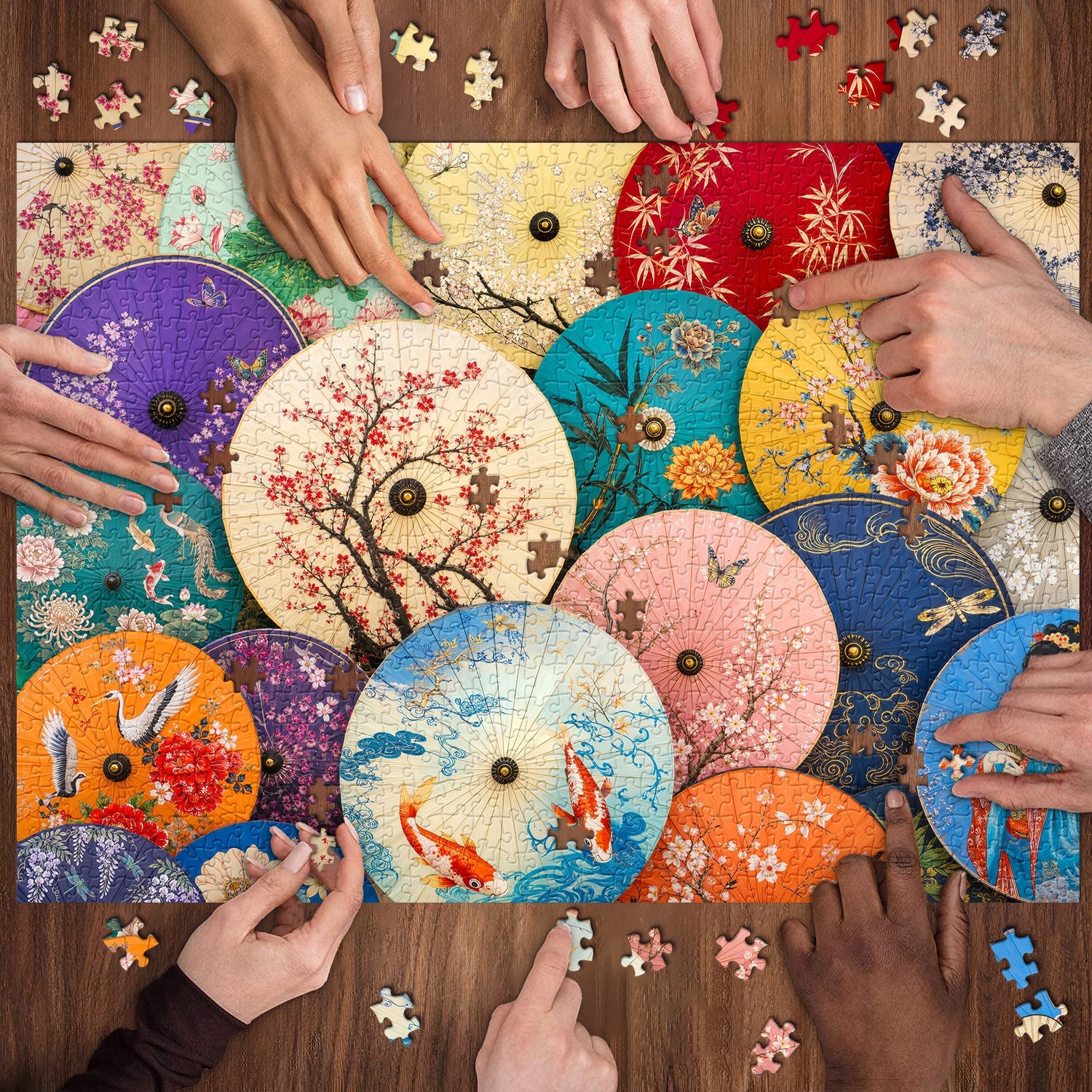 Umbrella Art Jigsaw Puzzle 1000 Piece