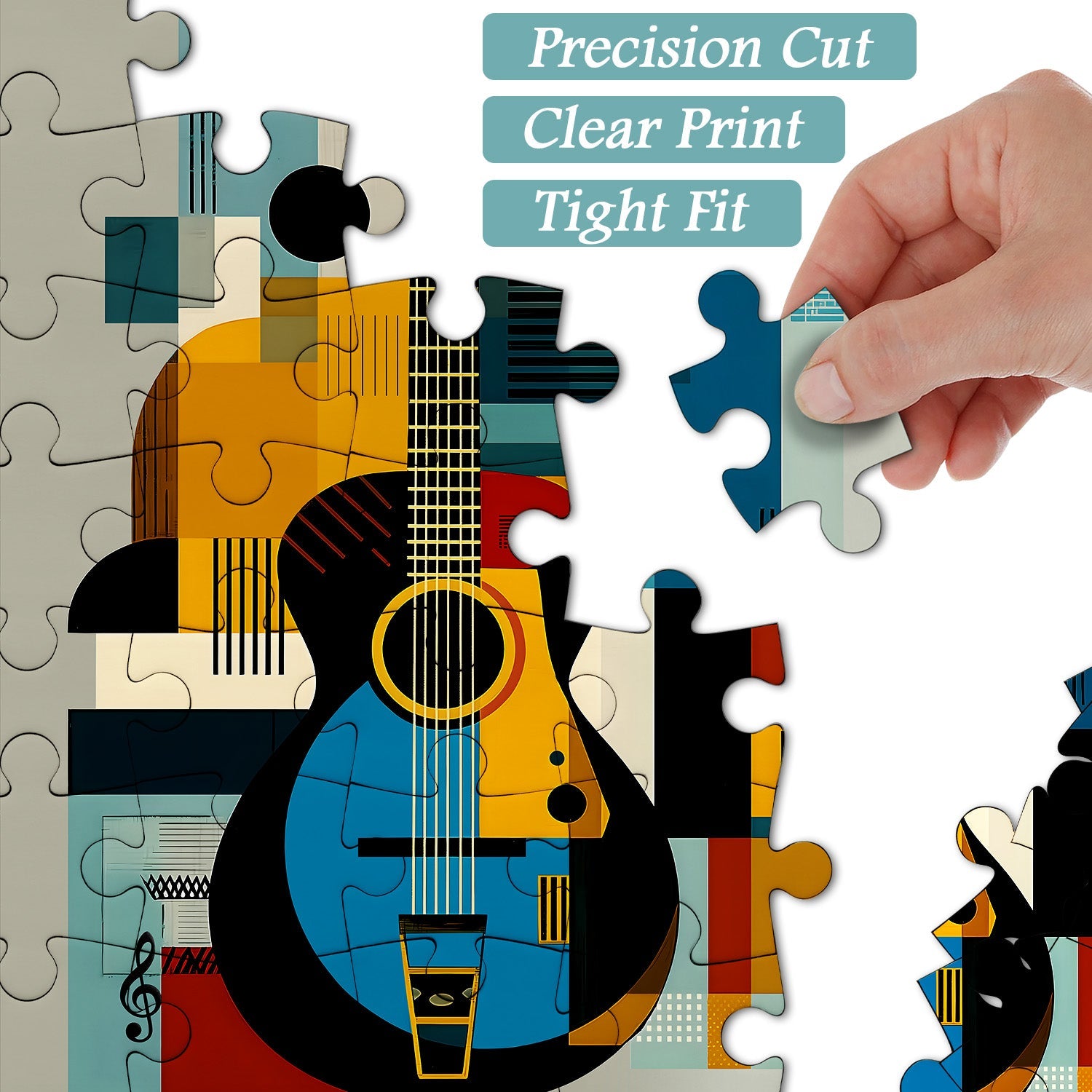 Modern Art Guitar Jigsaw Puzzle 1000 Pieces