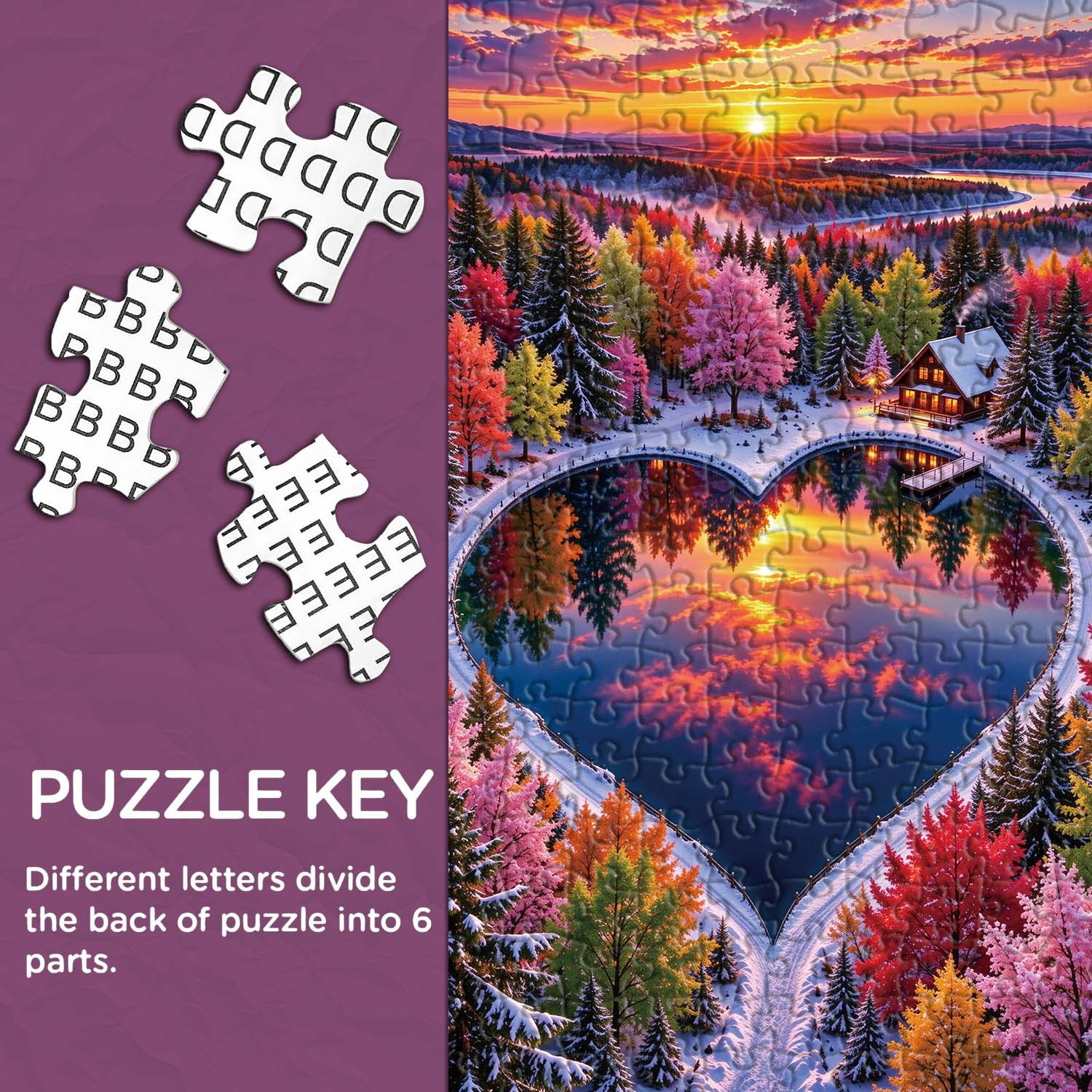 Heart's Reflection Jigsaw Puzzle 1000 Pieces