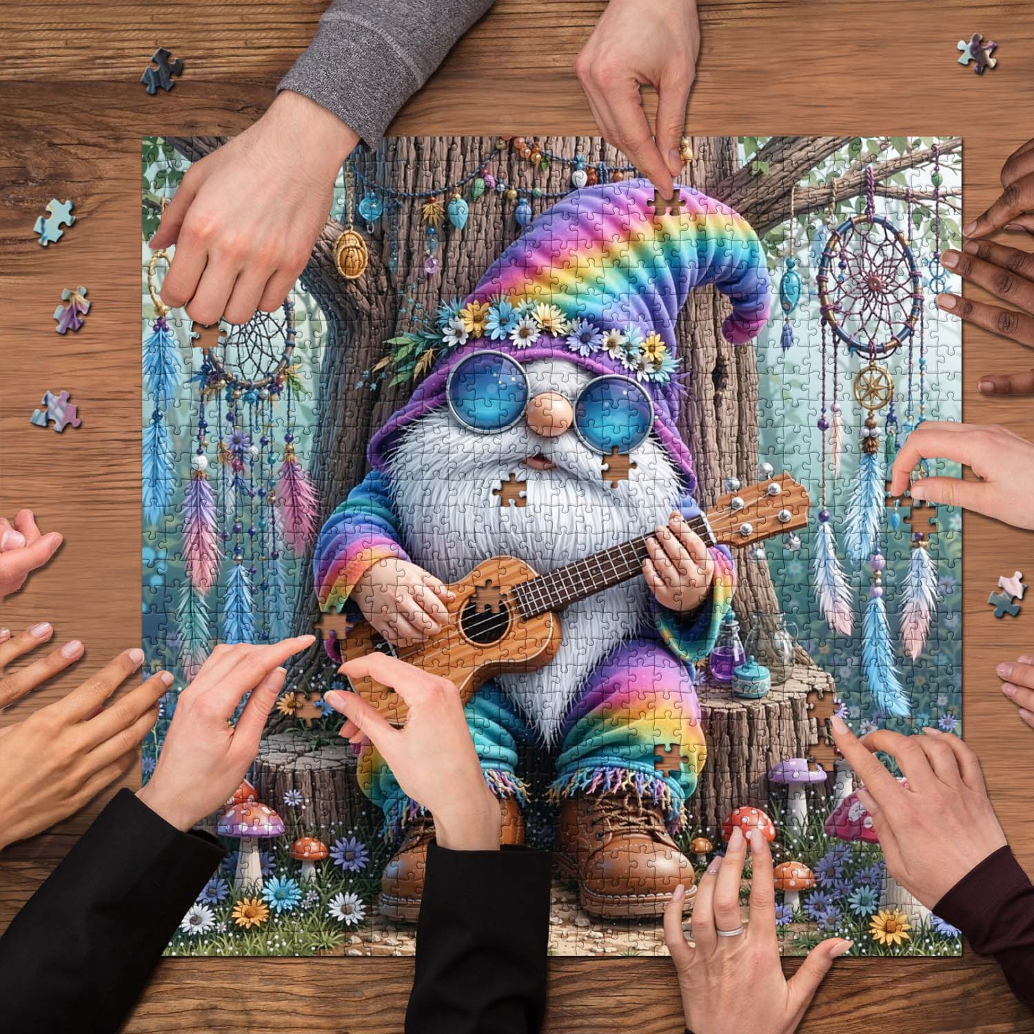 Forest Musician Gnome Jigsaw Puzzle 1000 Piece