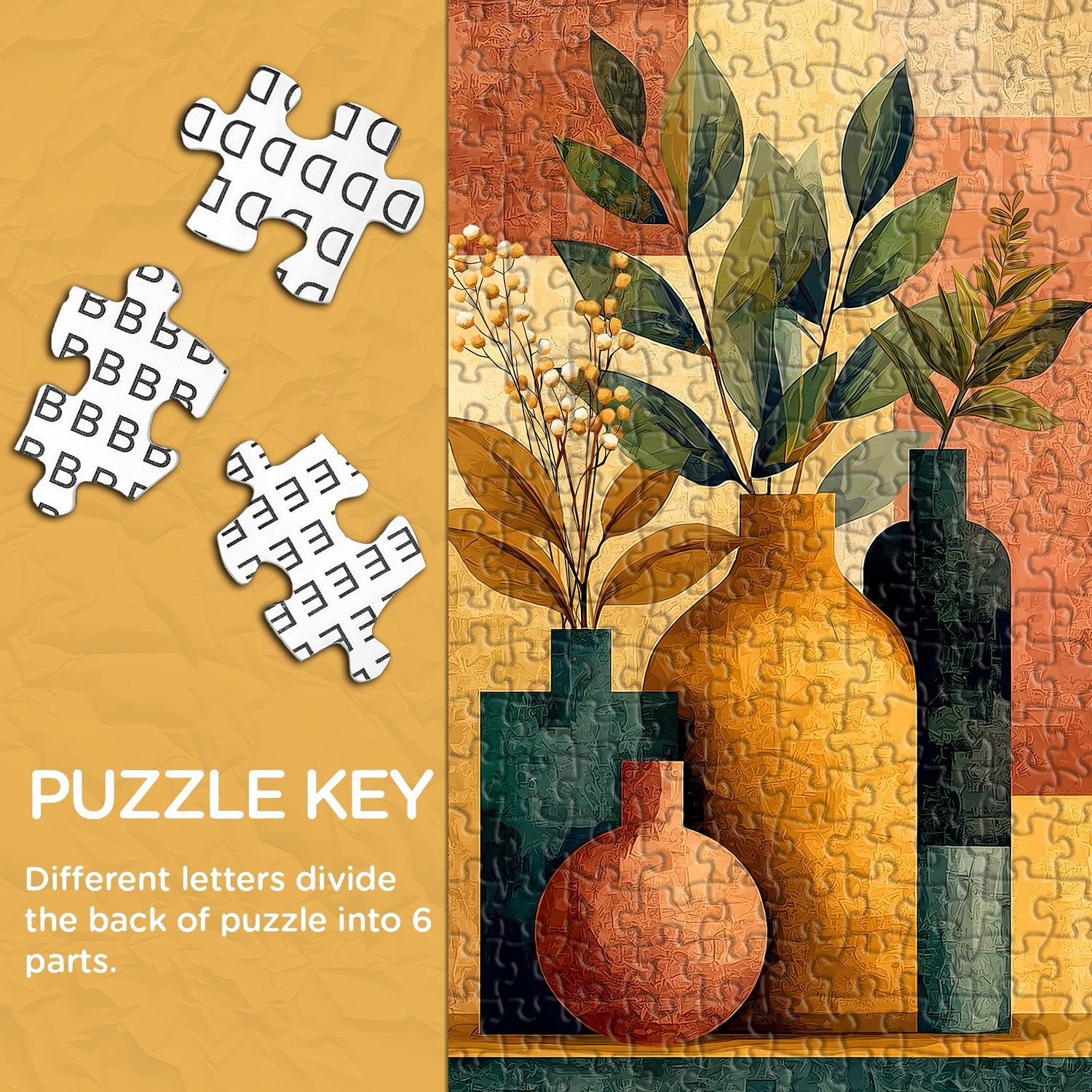 Puzzle d'art nature morte aux tons chauds 1000 pièces