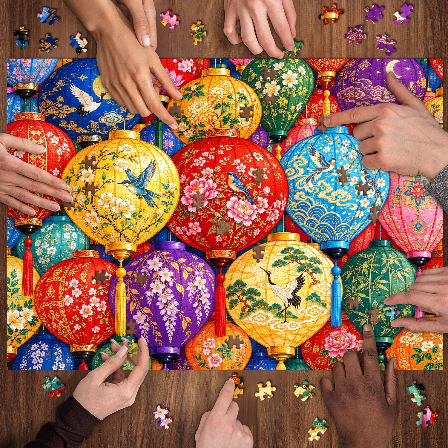 Lantern Fest Glow Jigsaw Puzzle 1000 Piece