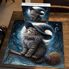 Moonlit Witch Cat  Jigsaw Puzzle 1000 Piece
