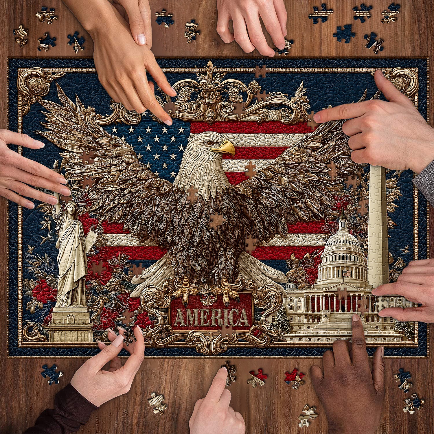 American Eagle Glory Jigsaw Puzzle 1000 Pieces