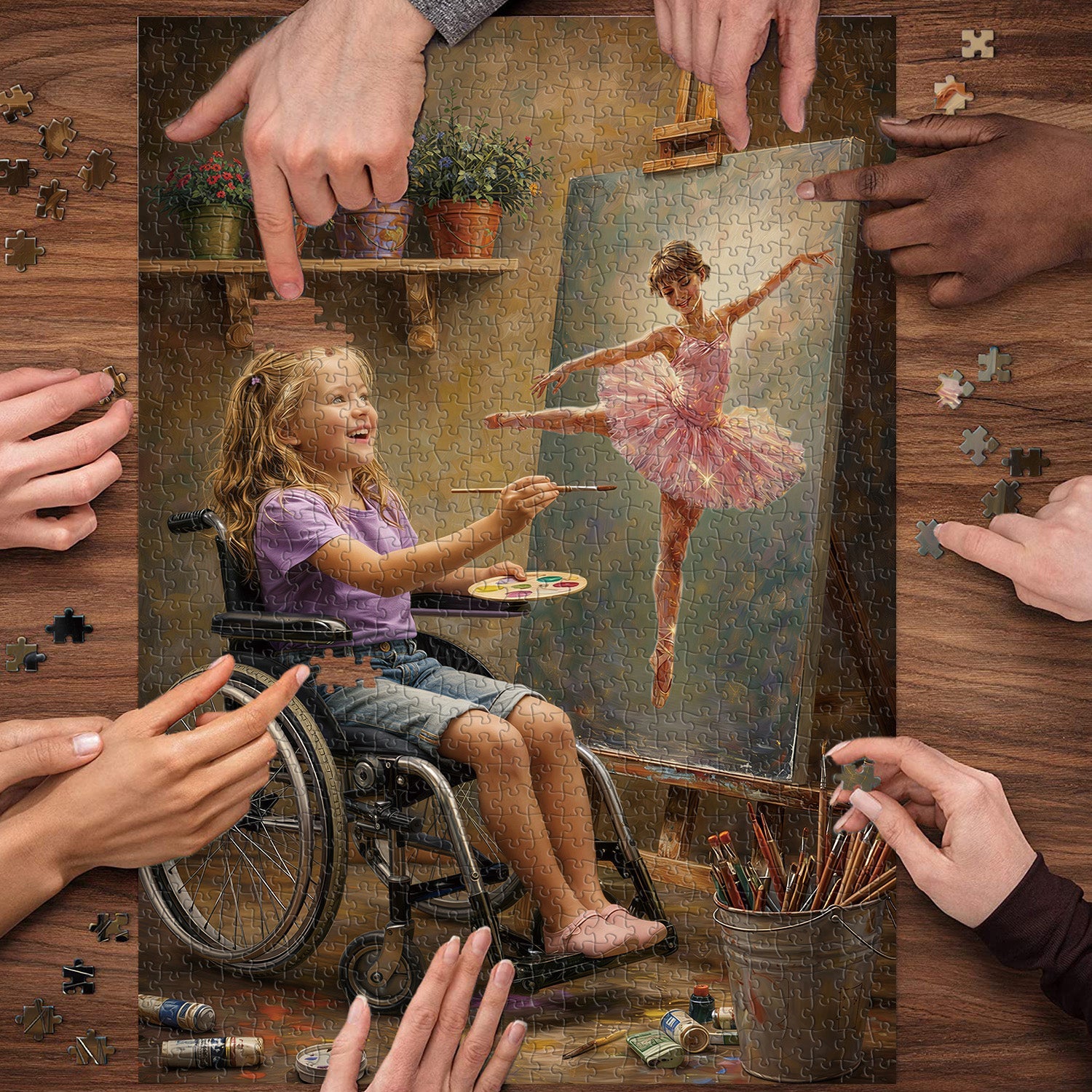 Brush And Dream Jigsaw Puzzle 1000 Pieces
