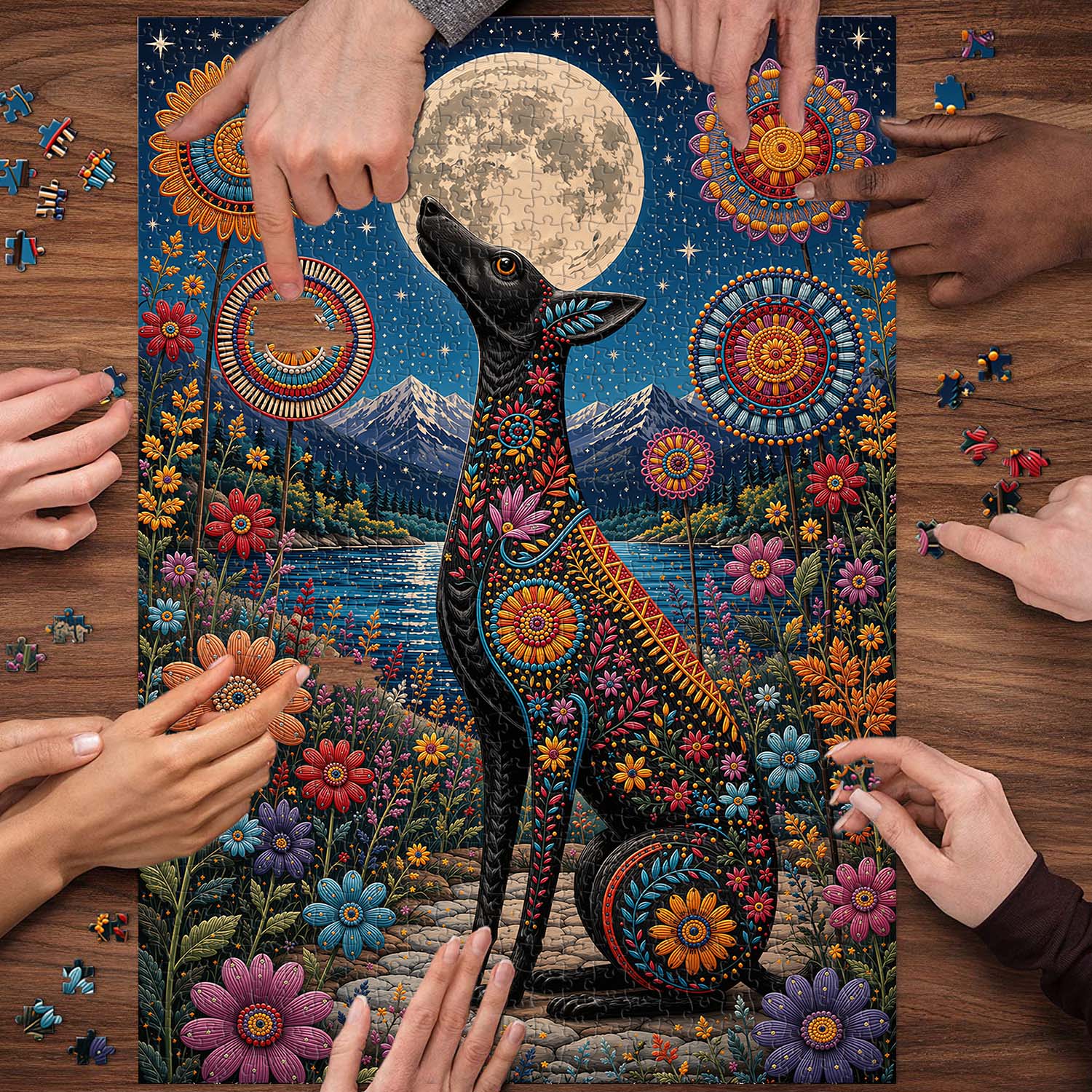 Moon Hound Jigsaw Puzzle 1000 Piece