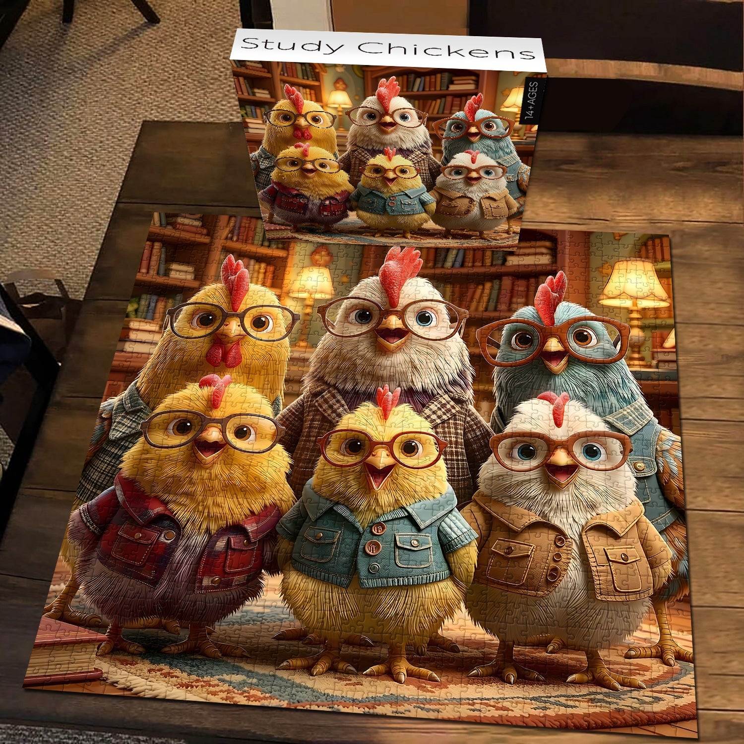 Study Chickens Jigsaw Puzzle 1000 Pieces