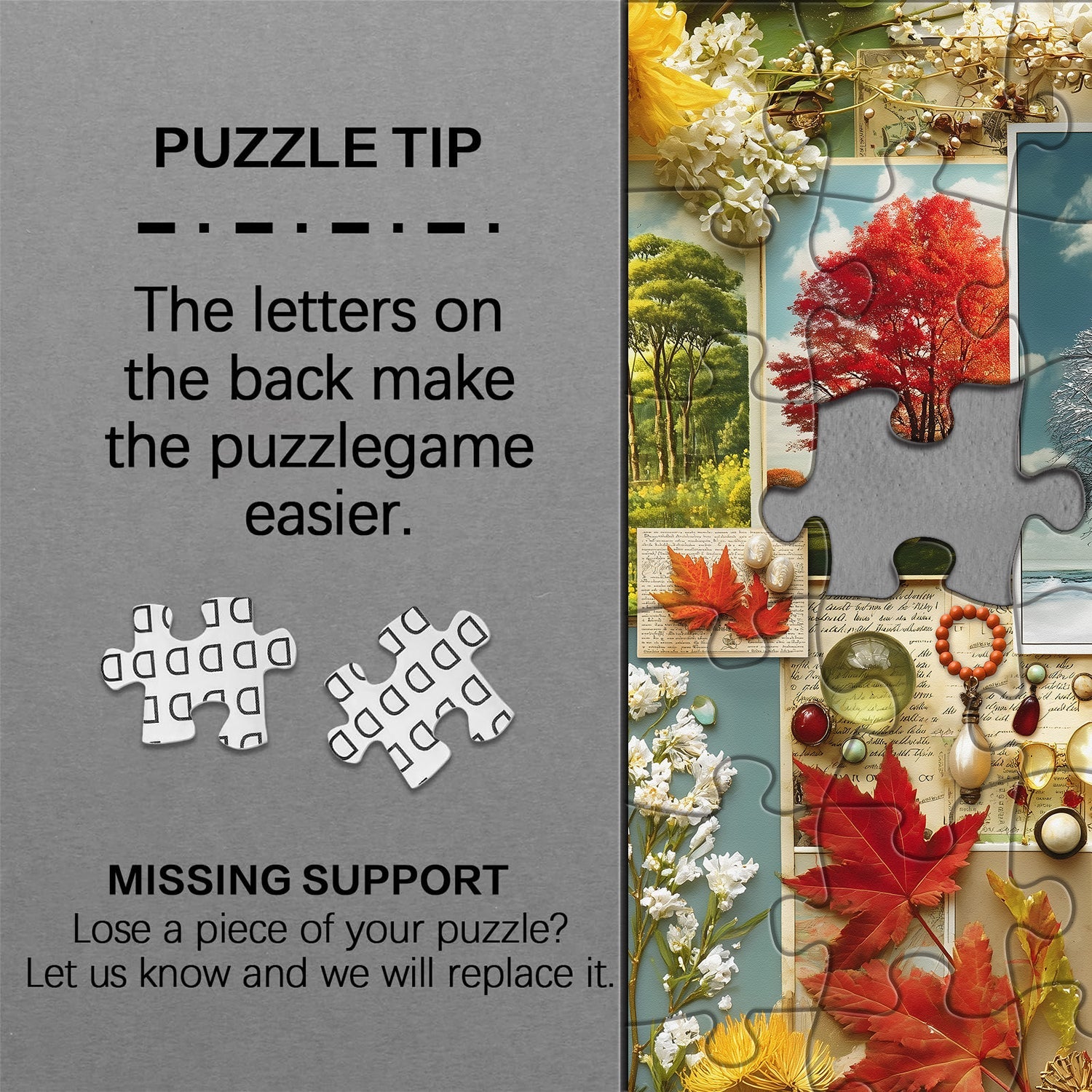 Letters of the Seasons Jigsaw Puzzle 1000 Pieces