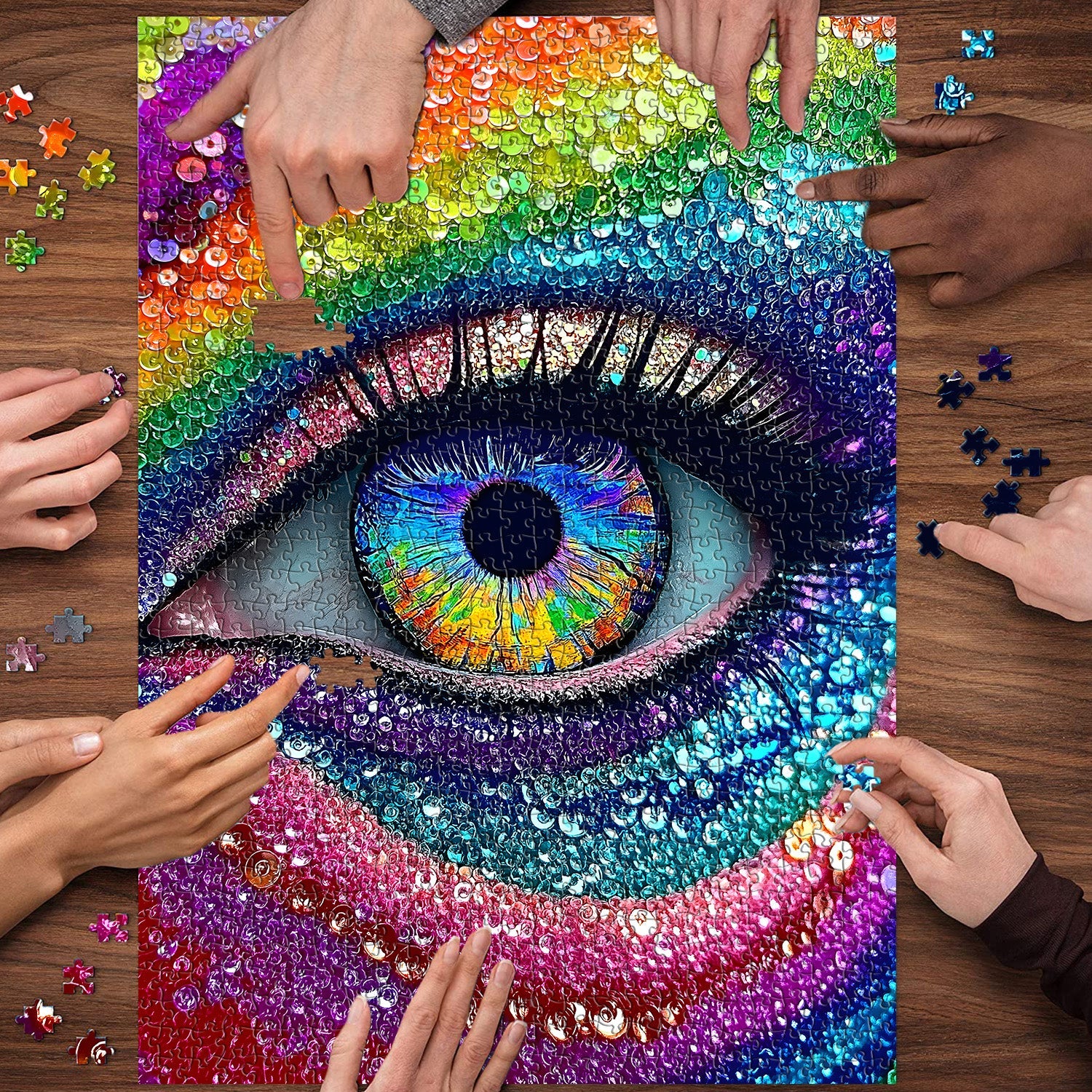 Rainbow Eye Jigsaw Puzzle 1000 Pieces